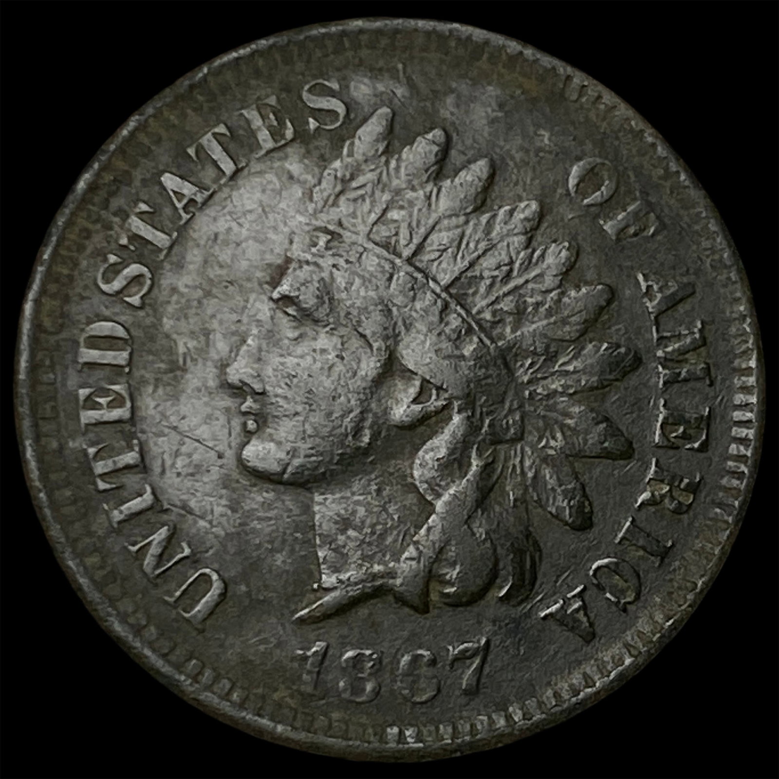 1867 Indian Head Cent HIGH GRADE: 1867 Indian Head Cent HIGH GRADE
