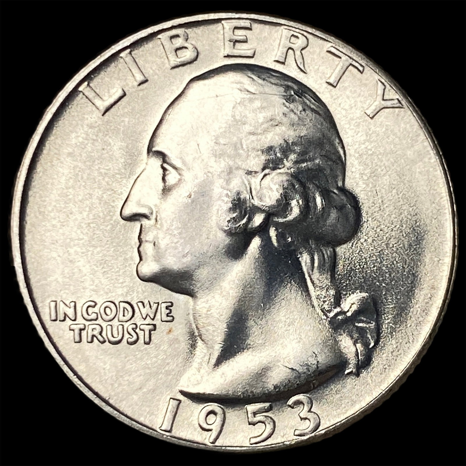 1953-S Silver Washington Quarter CHOICE BU: 1953-S Silver Washington Quarter CHOICE BU