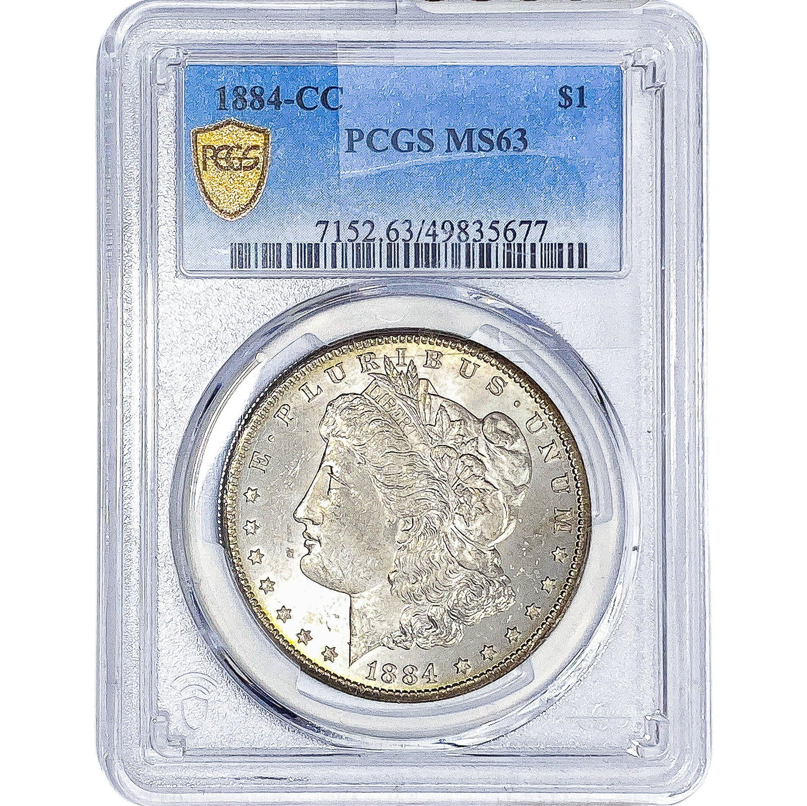 1884-CC Morgan Silver Dollar PCGS MS63 (1 of 2)