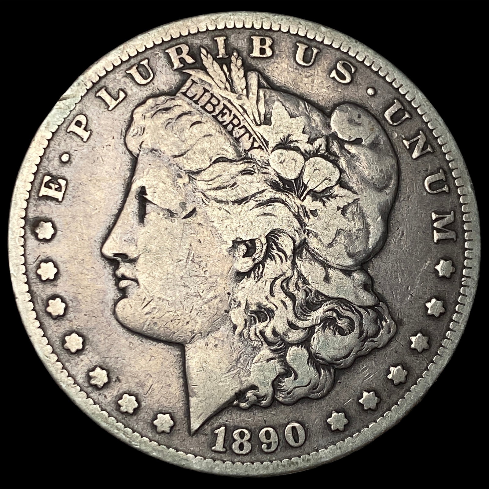 1890-CC Silver Morgan Dollar LIGHTLY CIRCULATED: 1890-CC Silver Morgan Dollar LIGHTLY CIRCULATED