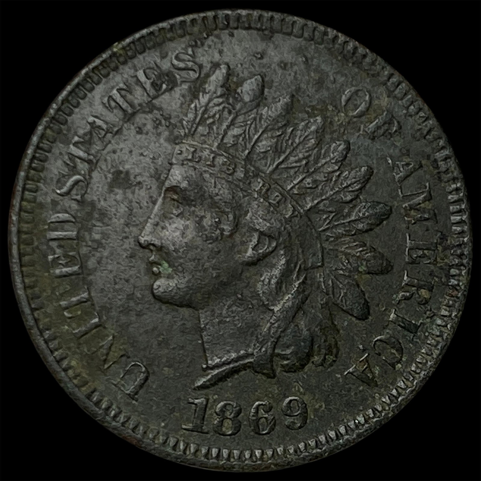 1869 Indian Head Cent HIGH GRADE: 1869 Indian Head Cent HIGH GRADE