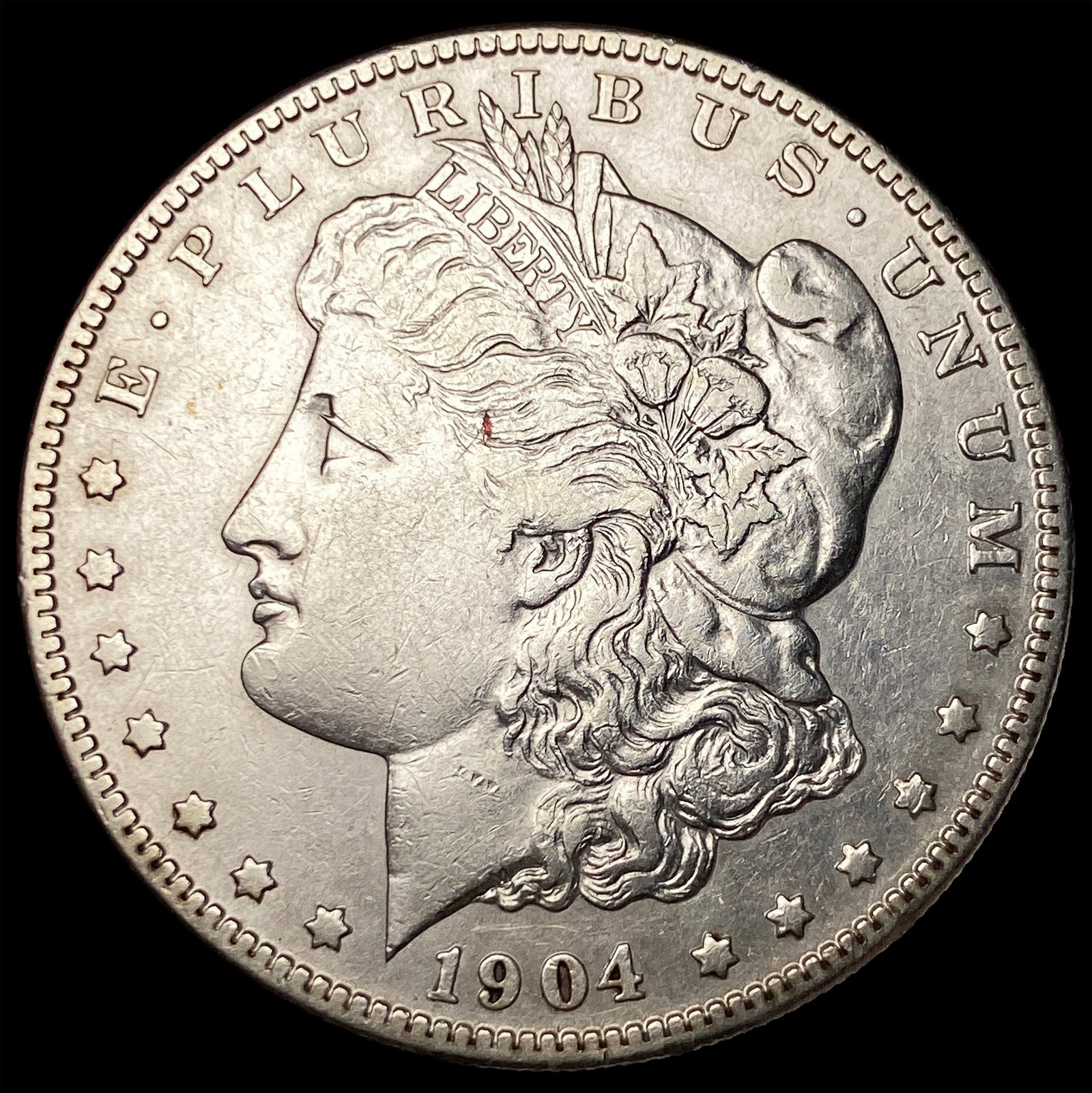 1904-S Silver Morgan Dollar NEARLY UNCIRCULATED: 1904-S Silver Morgan Dollar NEARLY UNCIRCULATED