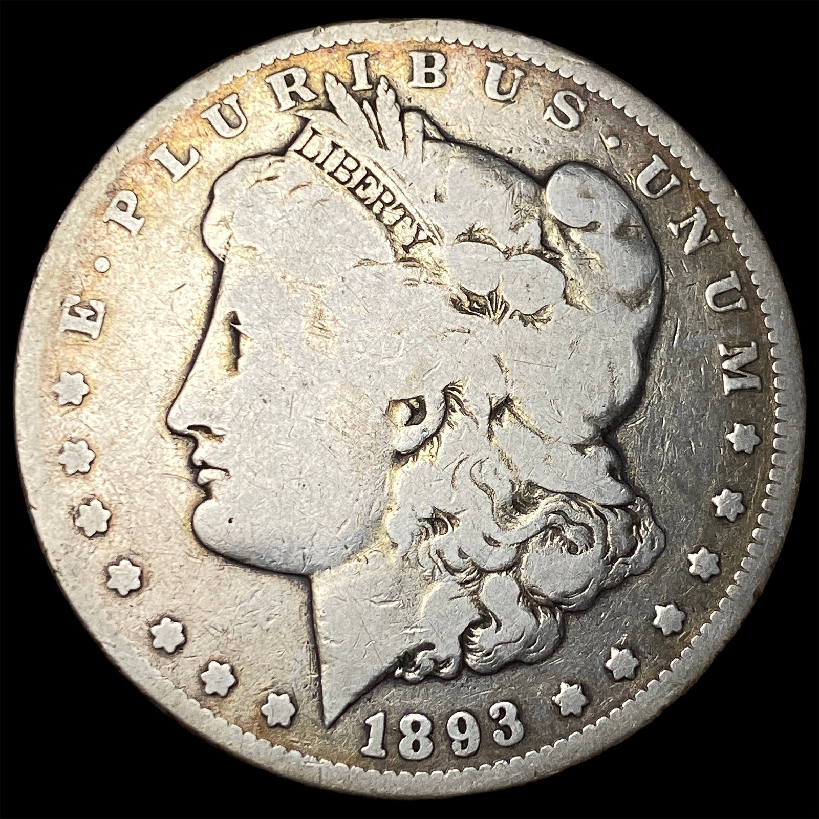1893-CC Silver Morgan Dollar NICELY CIRCULATED: 1893-CC Silver Morgan Dollar NICELY CIRCULATED