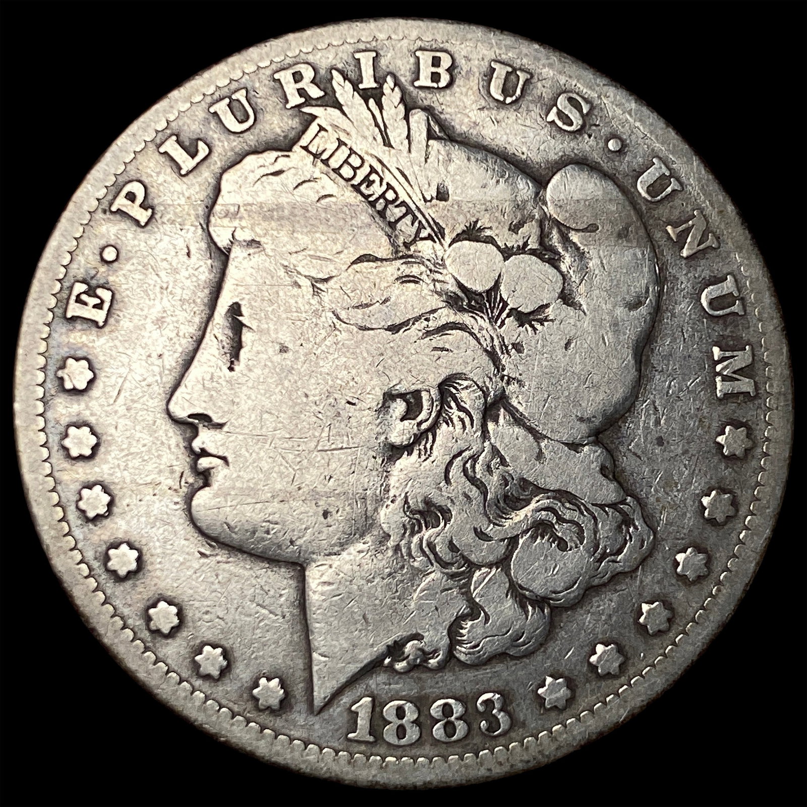 1883-CC Silver Morgan Dollar NICELY CIRCULATED: 1883-CC Silver Morgan Dollar NICELY CIRCULATED