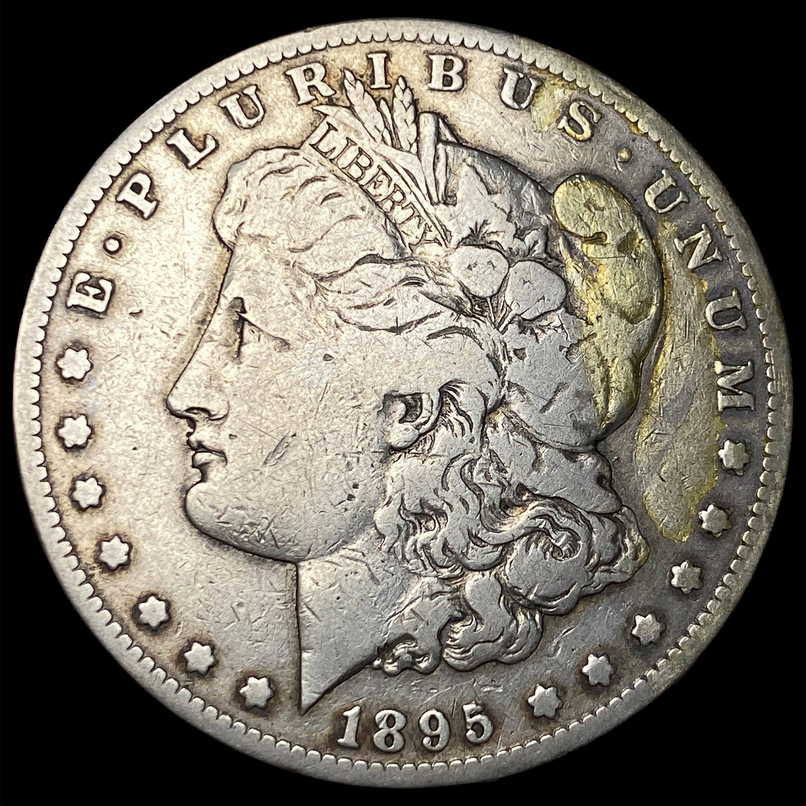 1895-S Silver Morgan Dollar LIGHTLY CIRCULATED: 1895-S Silver Morgan Dollar LIGHTLY CIRCULATED