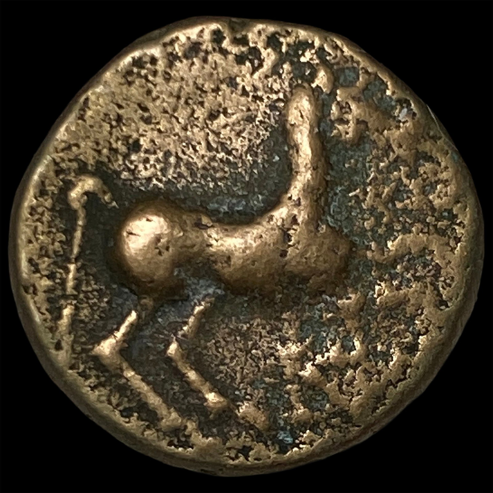Indian coin Magadha-Maurya period circa 600-300 BCE HIGH GRADE (1 of 2)