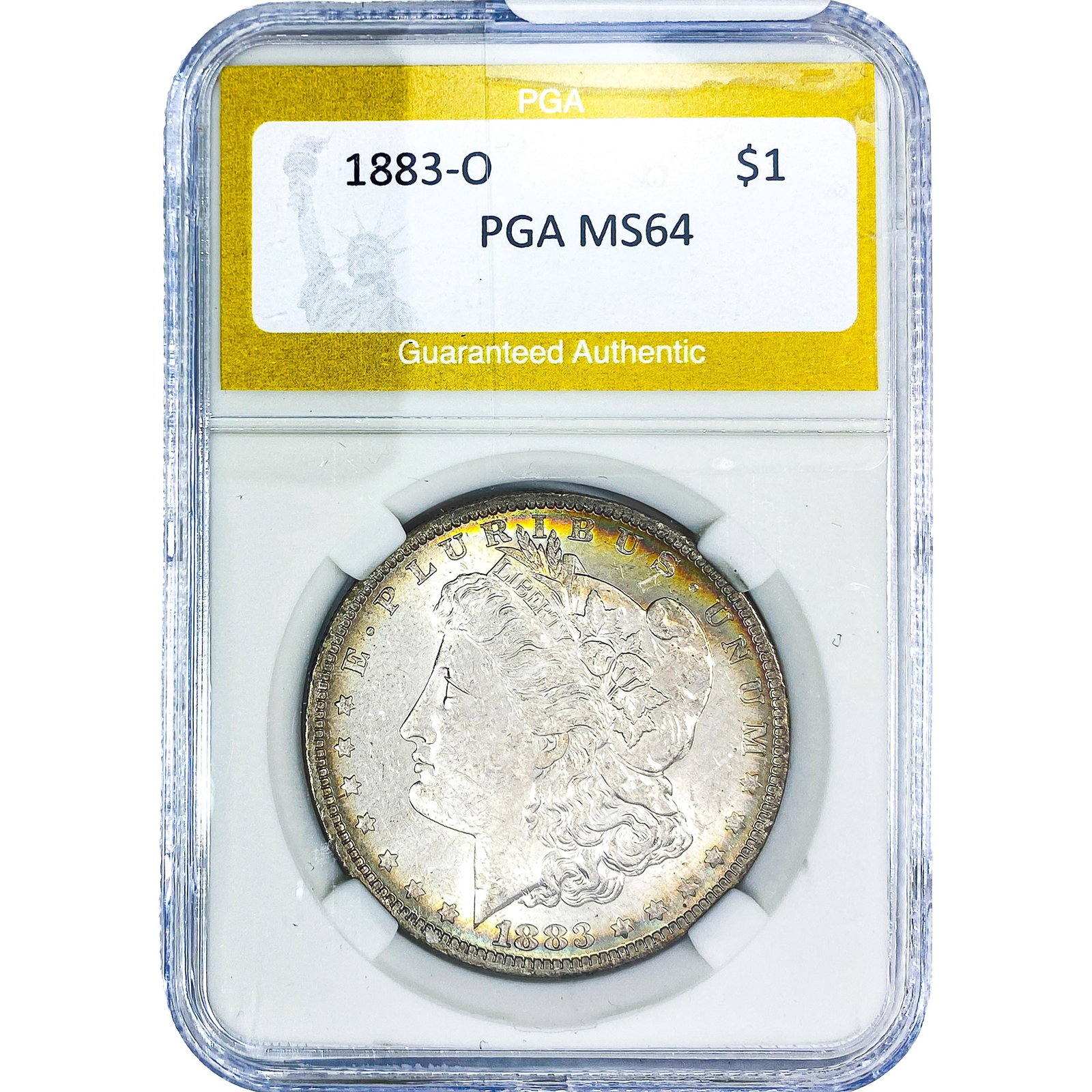 1883-O Morgan Silver Dollar PGA MS64: 1883-O Morgan Silver Dollar PGA MS64