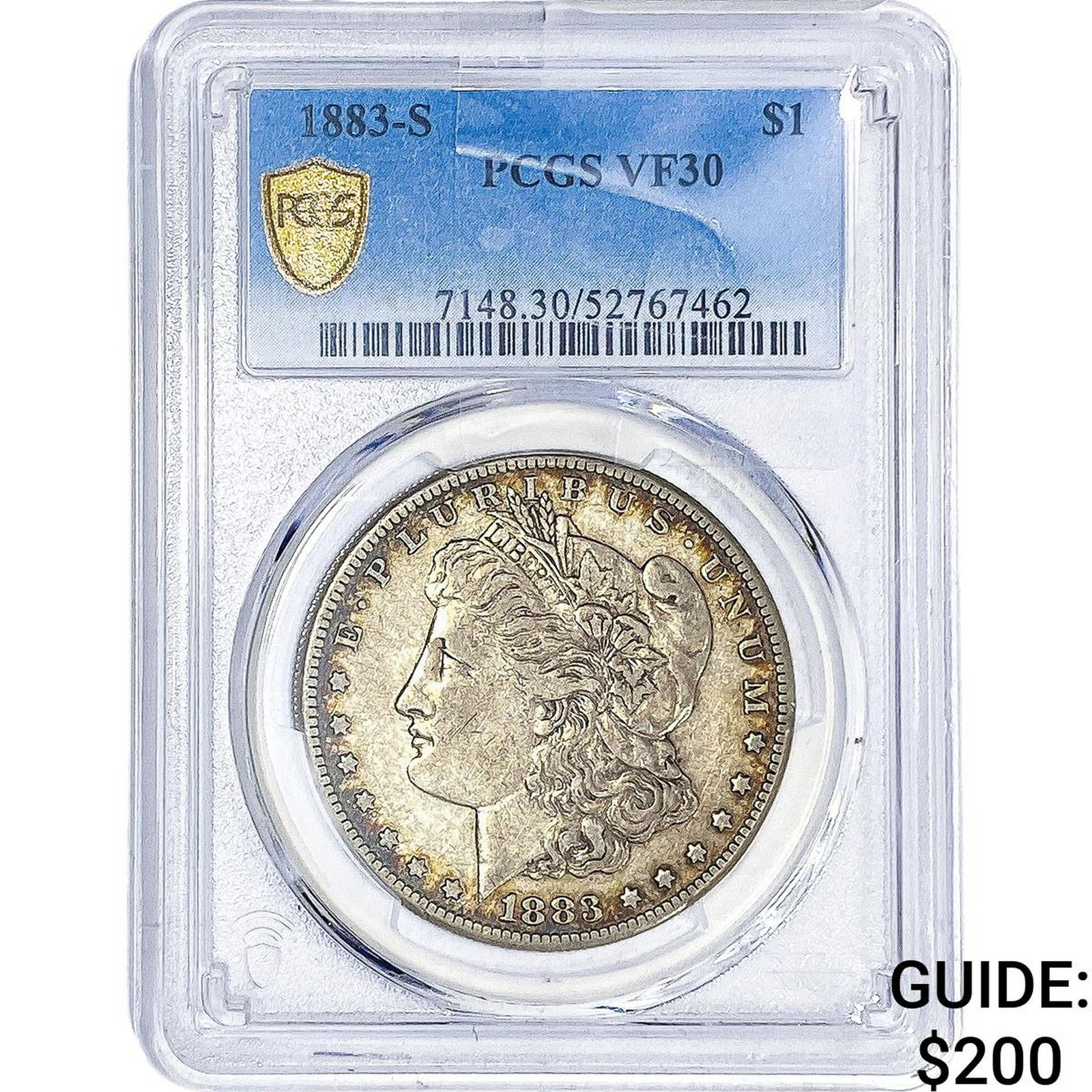 1883-S Morgan Silver Dollar PCGS VF30: 1883-S Morgan Silver Dollar PCGS VF30