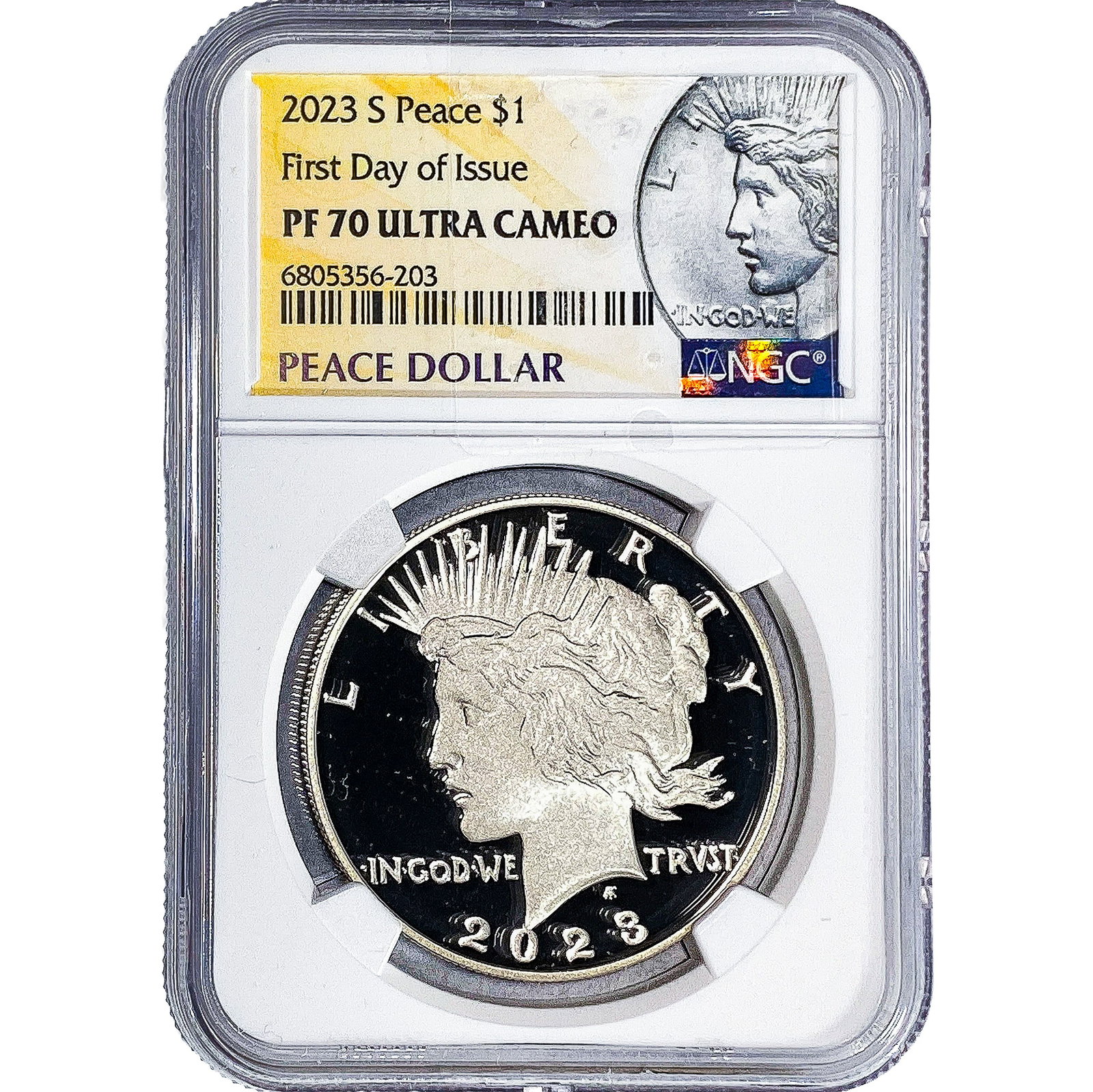 2023-S Silver Peace Dollar NGC PF70 Ultra Cameo: 2023-S Silver Peace Dollar NGC PF70 Ultra Cameo