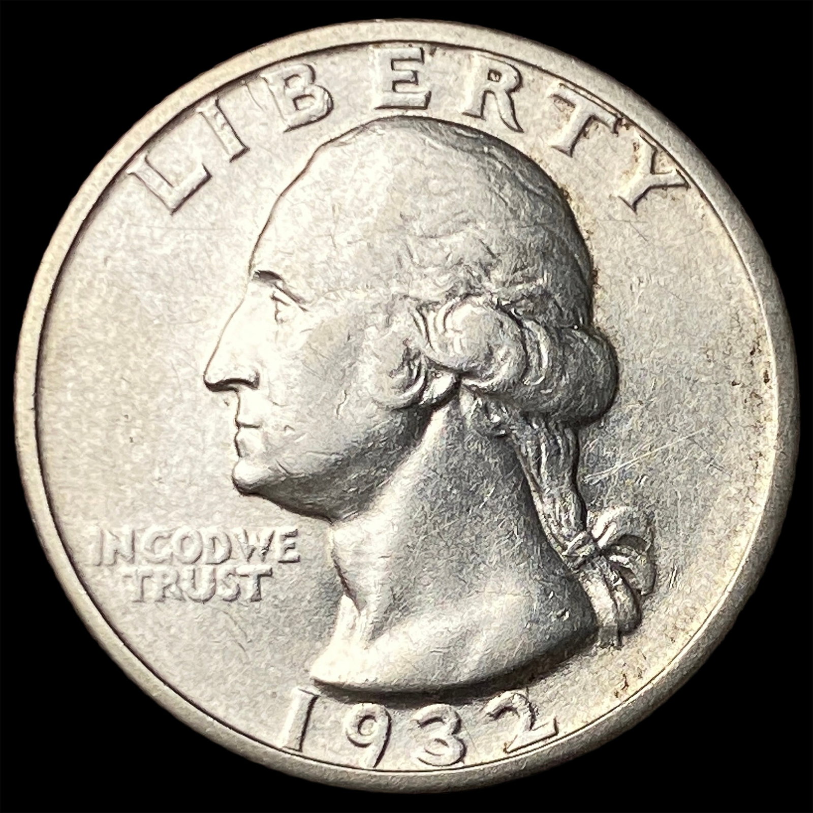 1932-S Silver Washington Quarter CLOSELY UNCIRCULATED: 1932-S Silver Washington Quarter CLOSELY UNCIRCULATED