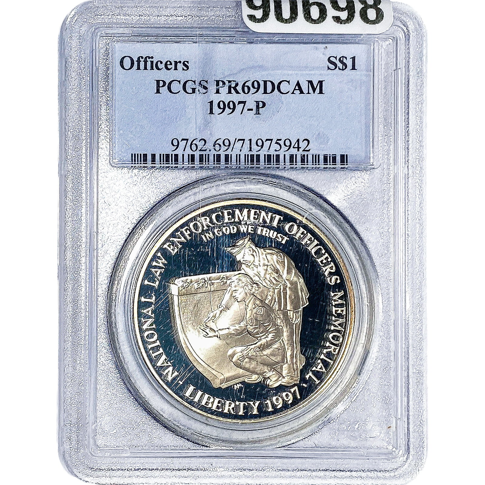 1997 Sliver $1 Officers PCGS PR69 DCAM (1 of 2)