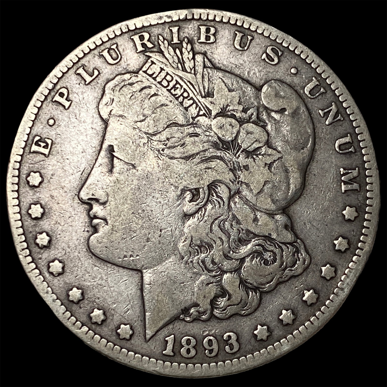 1893-CC Silver Morgan Dollar LIGHTLY CIRCULATED: 1893-CC Silver Morgan Dollar LIGHTLY CIRCULATED