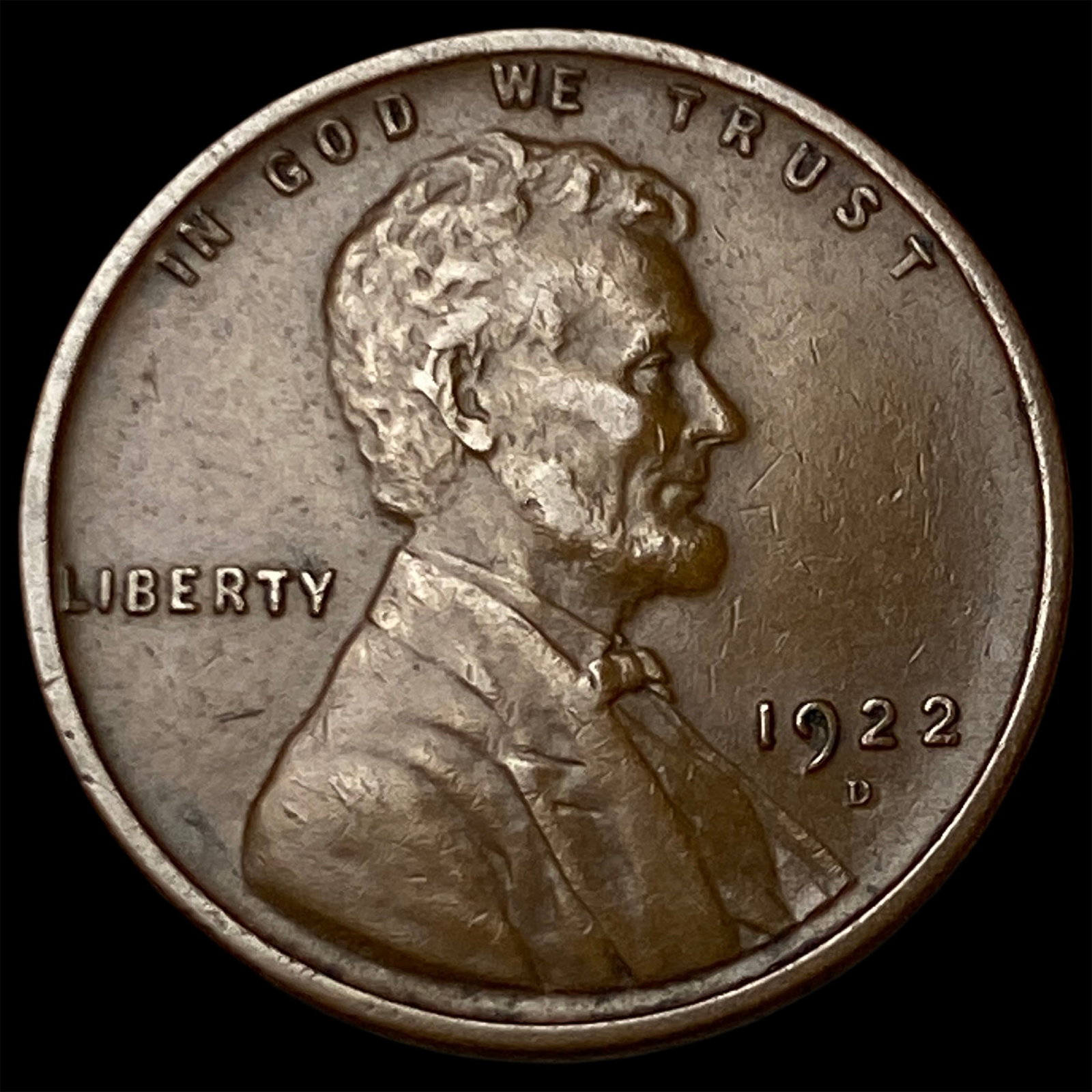 1922-D Lincoln Wheat Cent CLOSELY UNCIRCULATED (1 of 2)