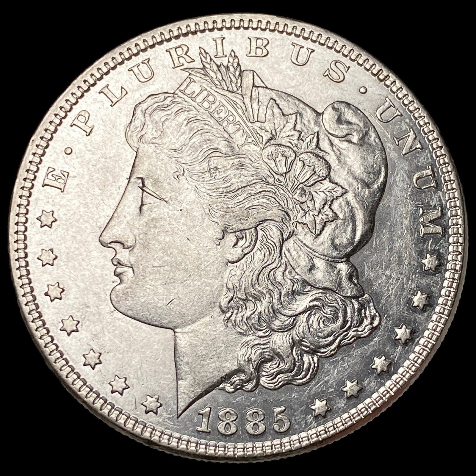 1885 Silver Morgan Dollar CLOSELY UNCIRCULATED: 1885 Silver Morgan Dollar CLOSELY UNCIRCULATED