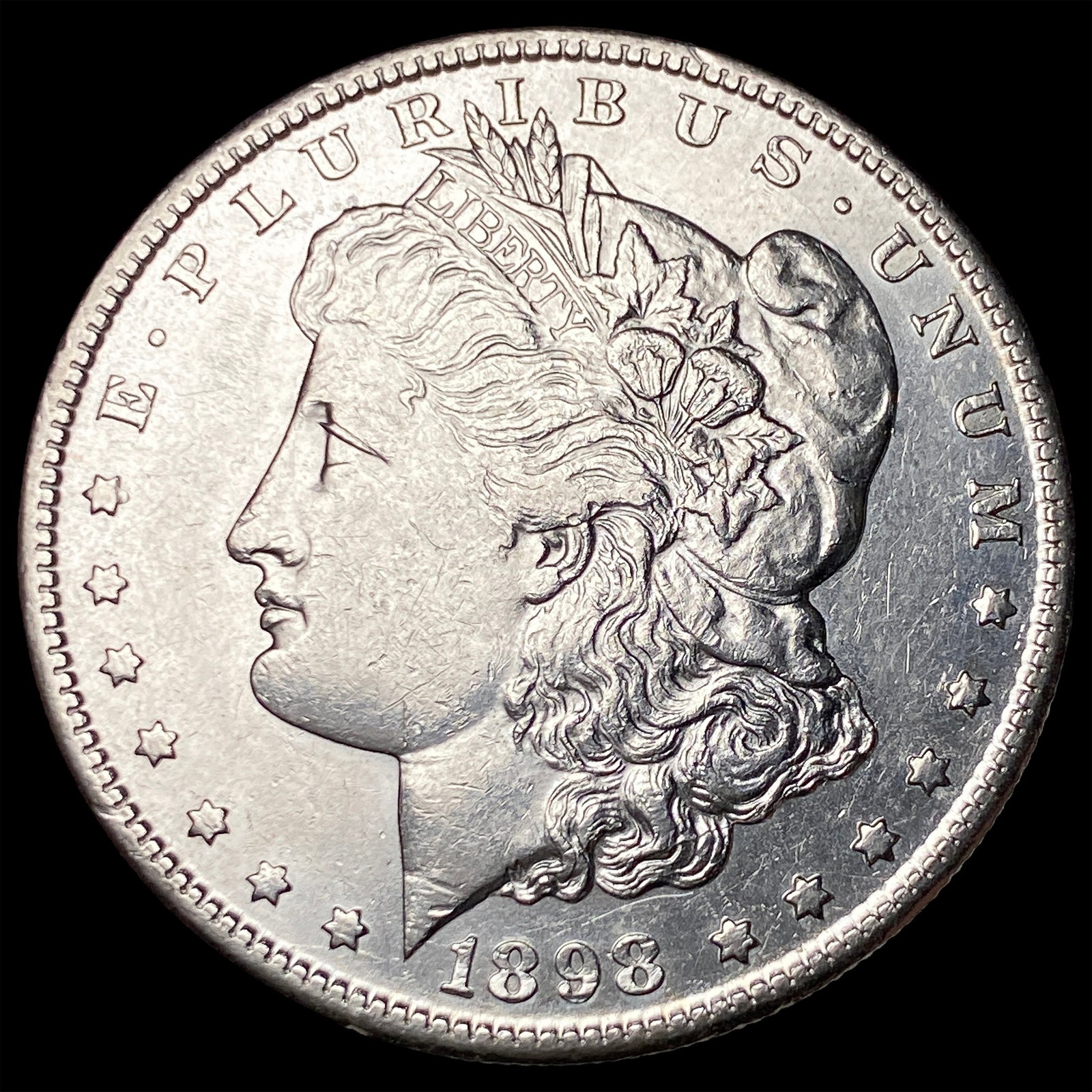 1898-S Silver Morgan Dollar CLOSELY UNCIRCULATED: 1898-S Silver Morgan Dollar CLOSELY UNCIRCULATED