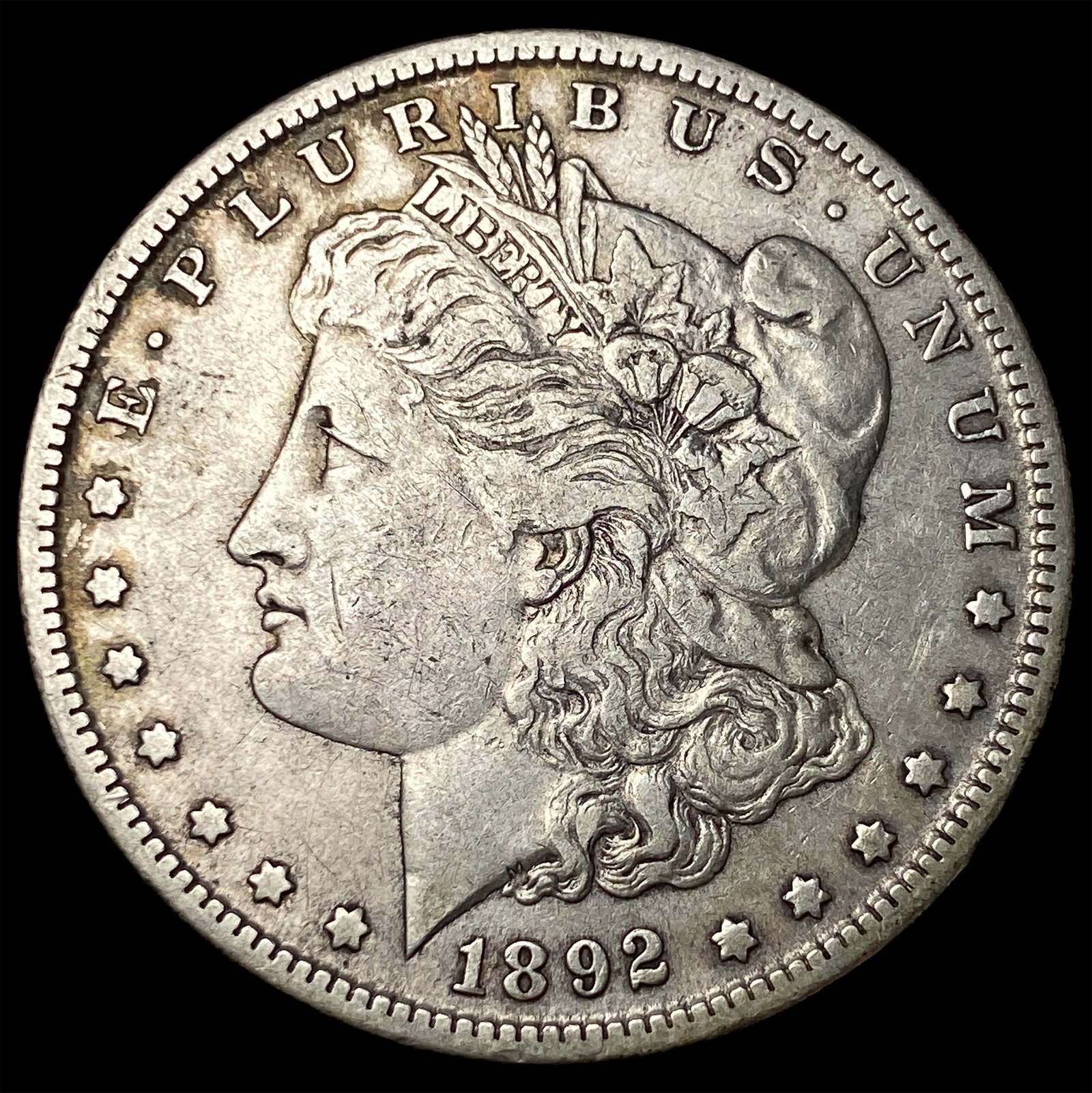 1892-S Silver Morgan Dollar NEARLY UNCIRCULATED: 1892-S Silver Morgan Dollar NEARLY UNCIRCULATED