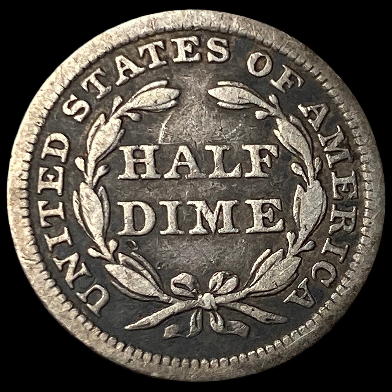 1840 Silver Seated Liberty Half Dime ABOUT UNCIRCULATED - 2