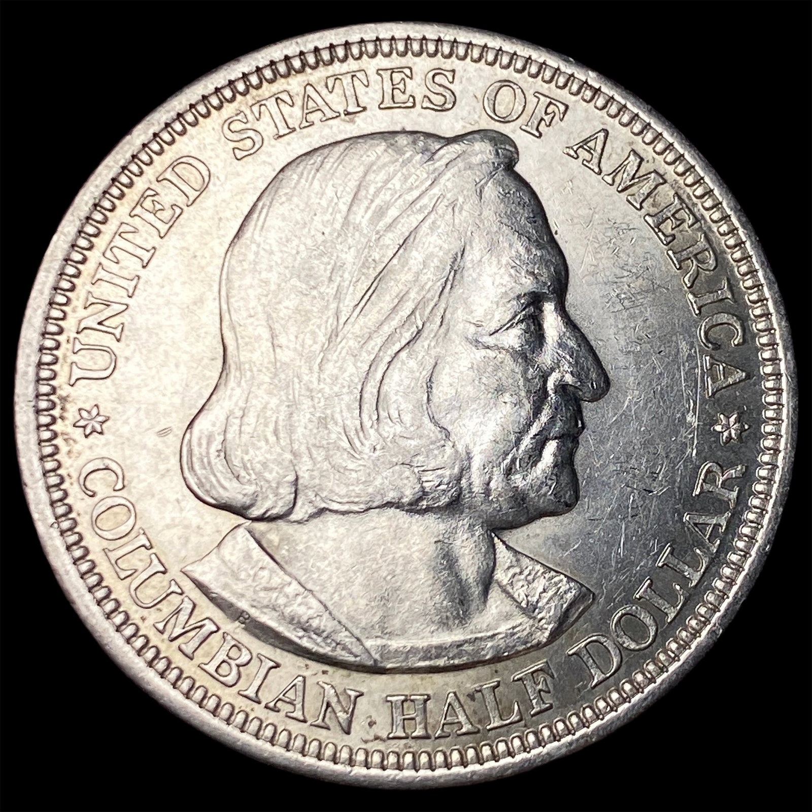 1892 Silver Columbian Half Dollar CHOICE AU: 1892 Silver Columbian Half Dollar CHOICE AU