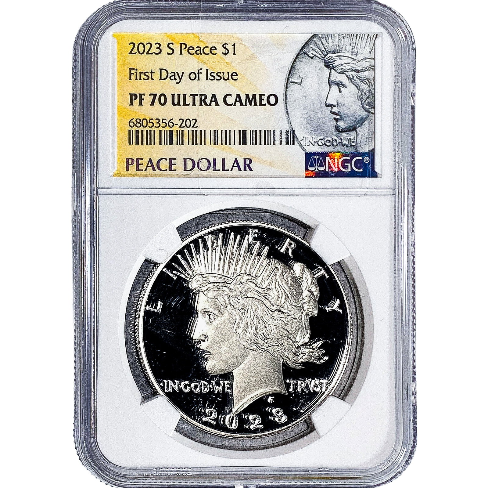 2023-S Silver Peace Dollar NGC PF70 Ultra Cameo: 2023-S Silver Peace Dollar NGC PF70 Ultra Cameo