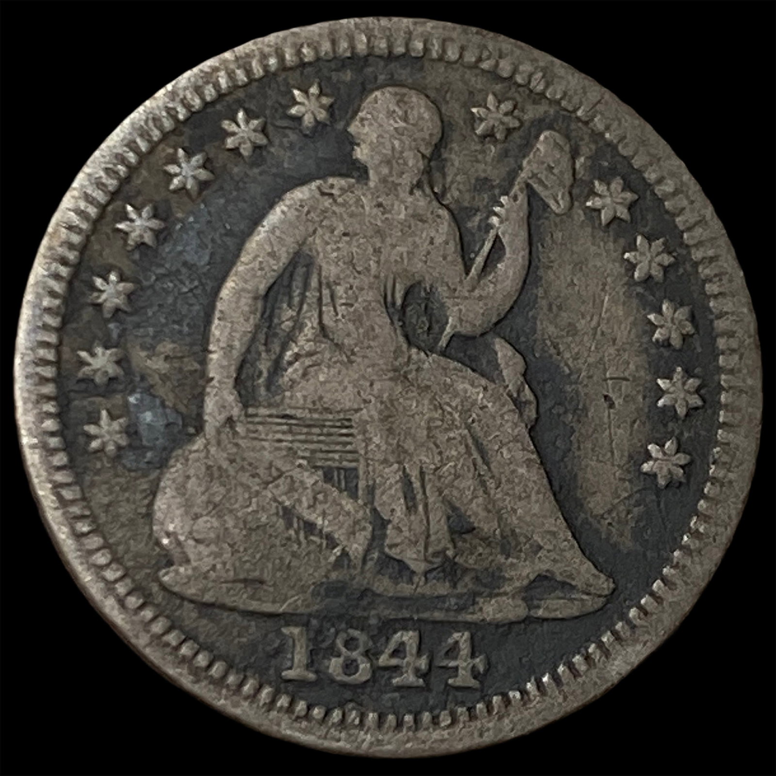1844-O Silver Half Dime LIGHTLY CIRCULATED: 1844-O Silver Half Dime LIGHTLY CIRCULATED
