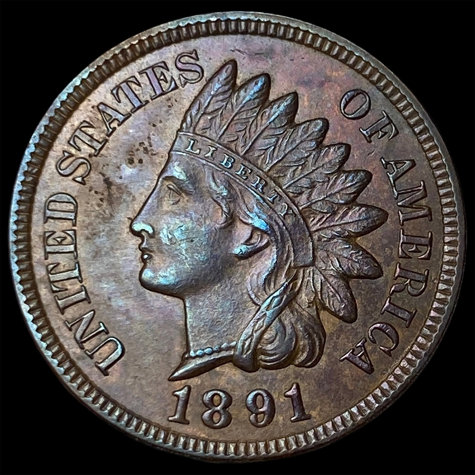 1891 Indian Head Cent UNCIRCULATED: 1891 Indian Head Cent UNCIRCULATED