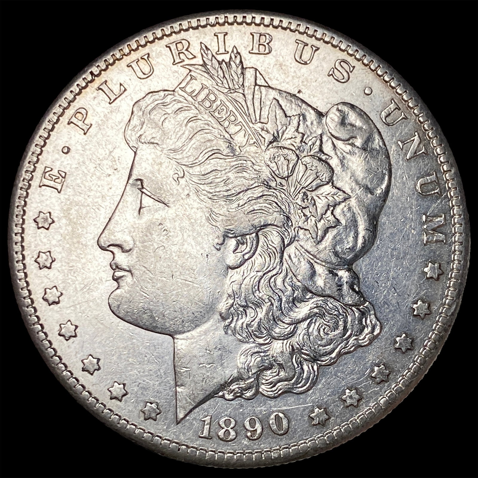 1890-S Silver Morgan Dollar CLOSELY UNCIRCULATED: 1890-S Silver Morgan Dollar CLOSELY UNCIRCULATED