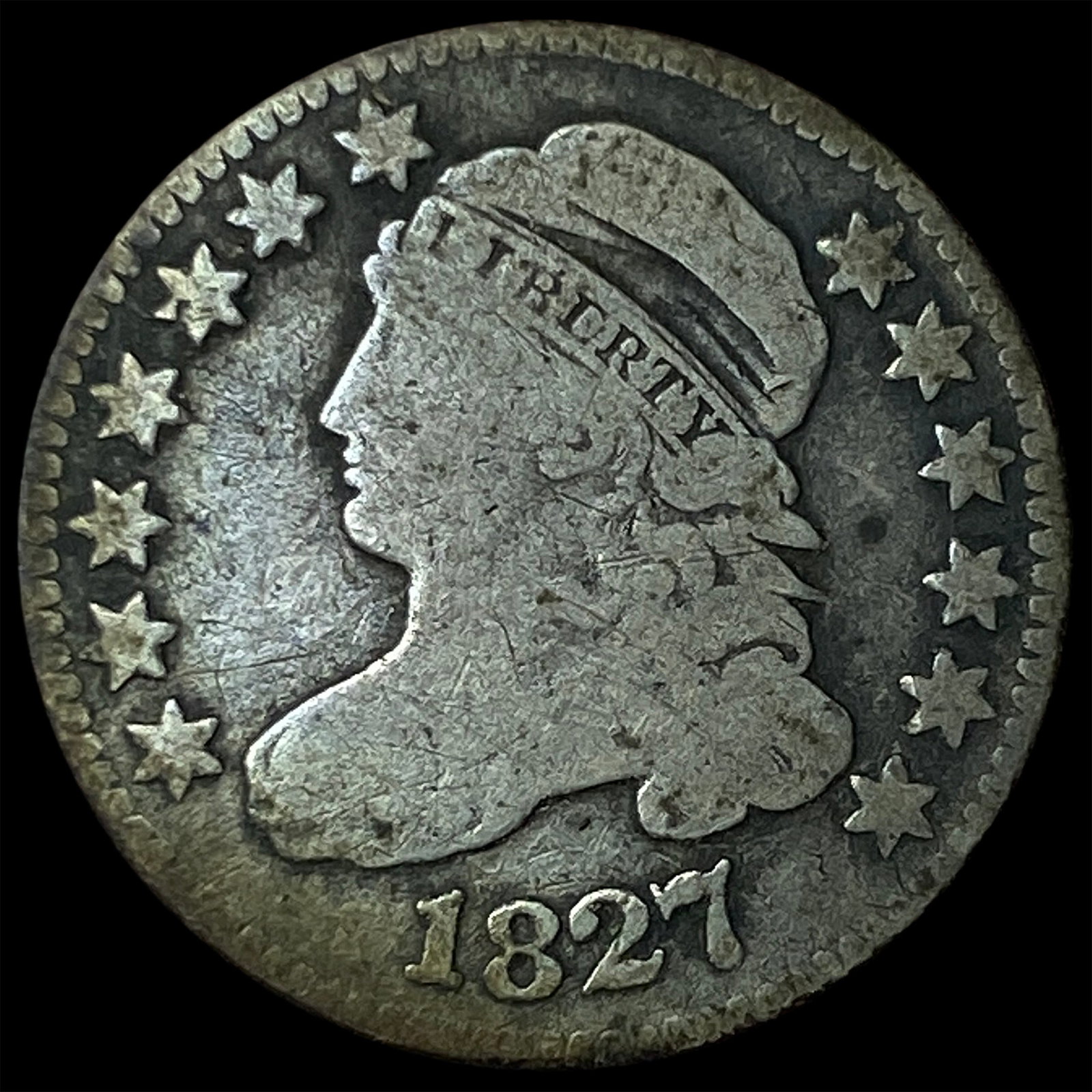 1827 Capped Bust Dime NICELY CIRCULATED (1 of 2)