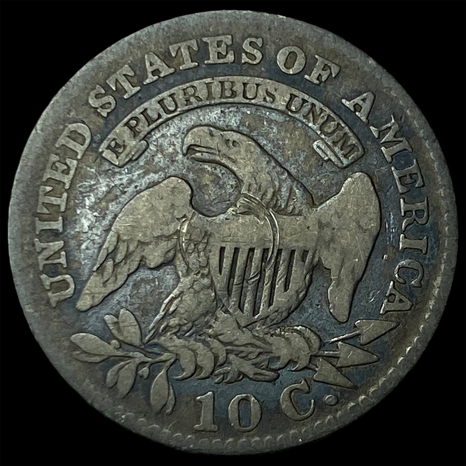 1827 Capped Bust Dime NICELY CIRCULATED - 2
