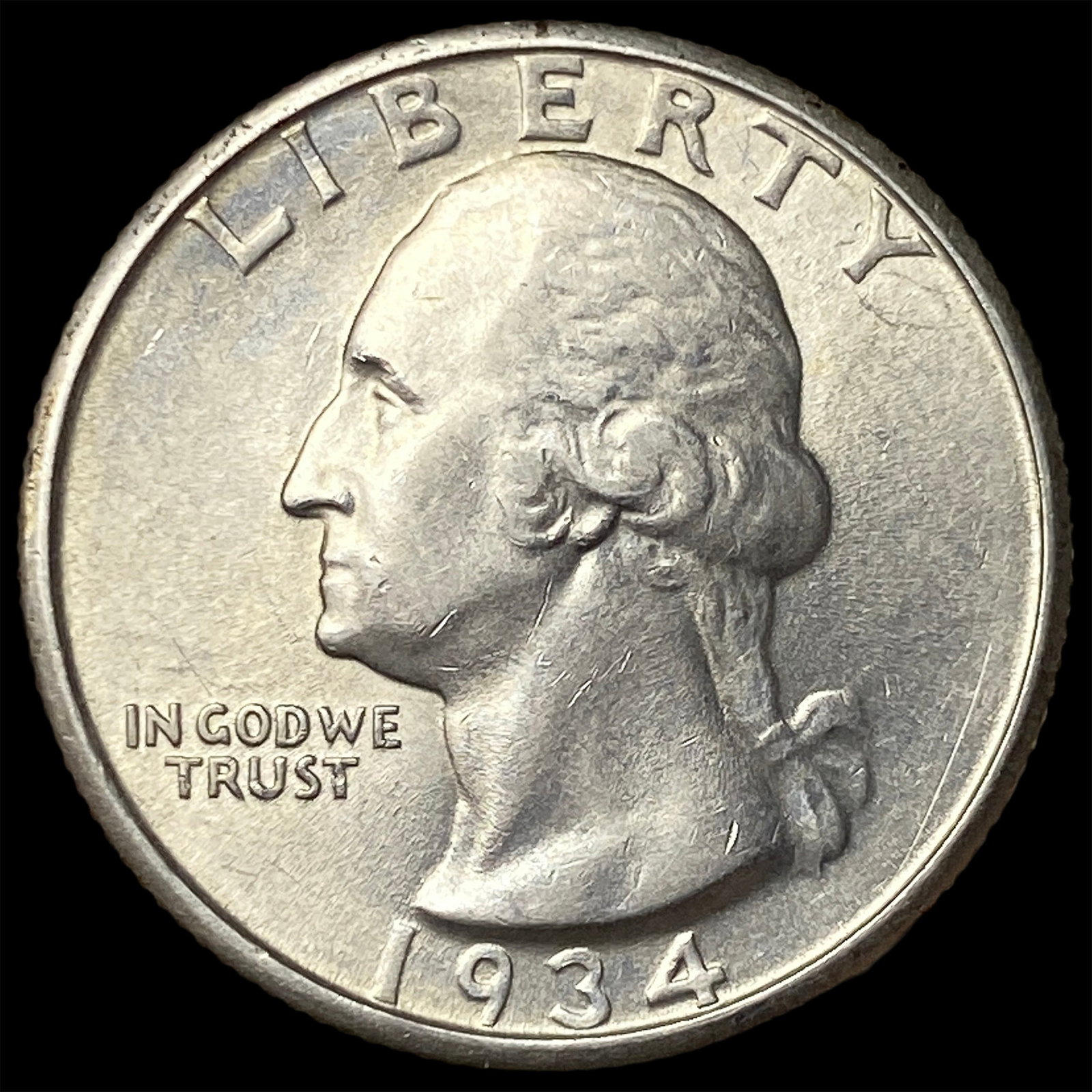 1934 Silver Washington Quarter UNCIRCULATED (1 of 2)