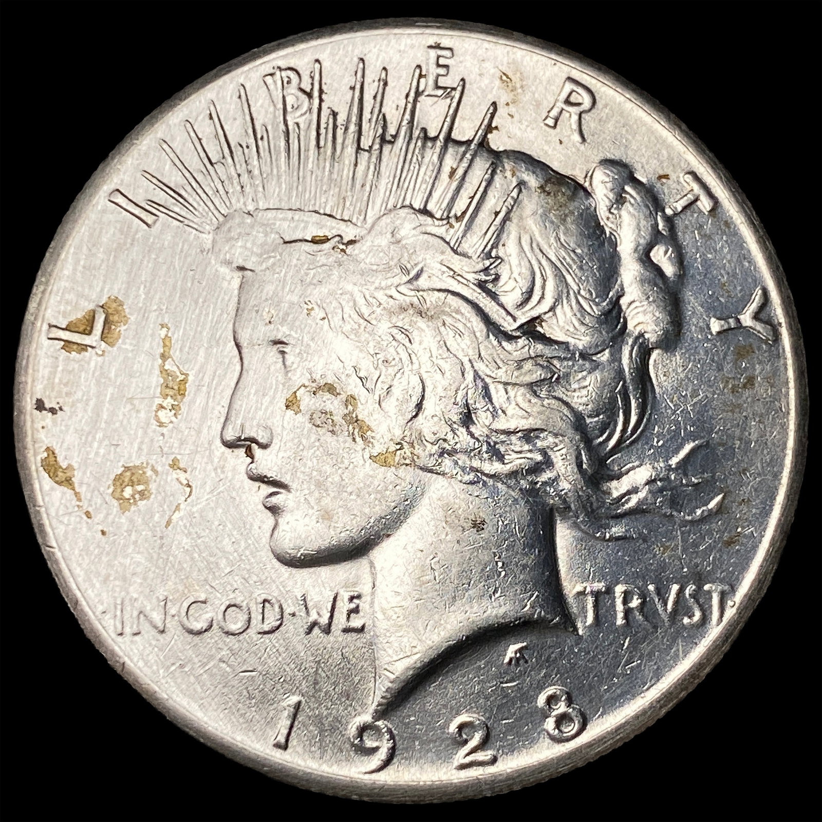 1928 Silver Peace Dollar CLOSELY UNCIRCULATED: 1928 Silver Peace Dollar CLOSELY UNCIRCULATED