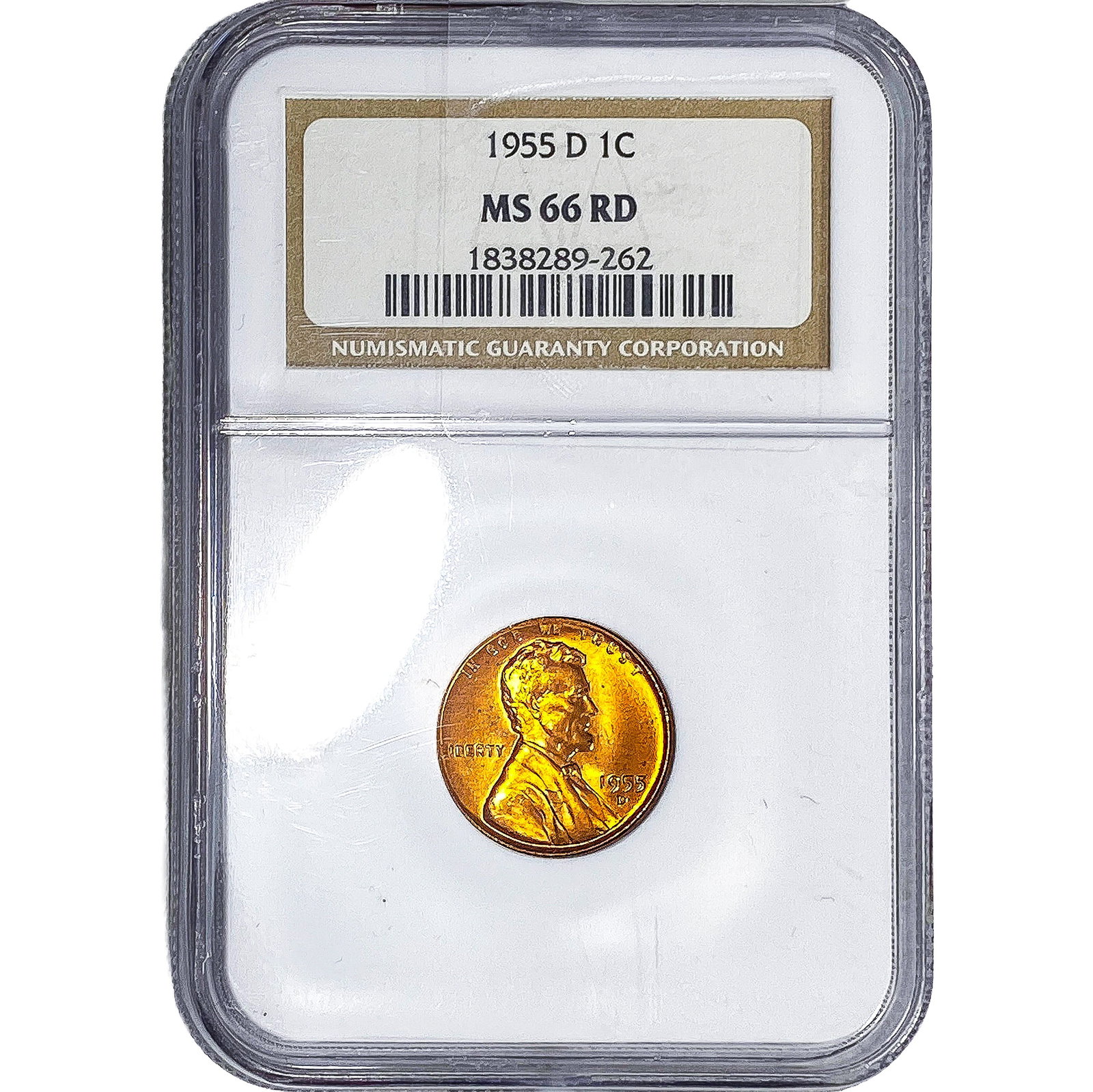1955-D Wheat Cent NGC MS66 RD (1 of 2)