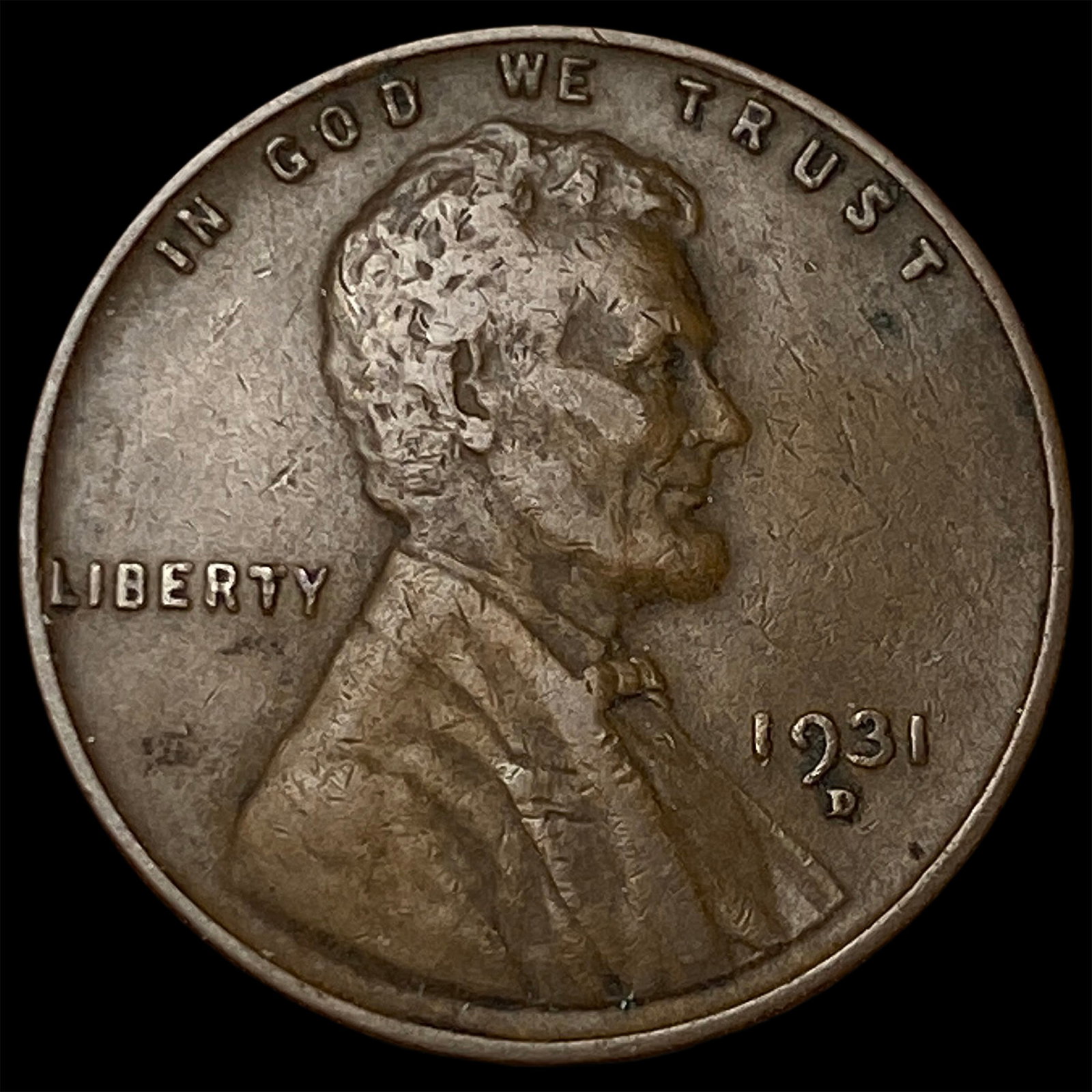 1931-D Lincoln Wheat Cent NEARLY UNCIRCULATED: 1931-D Lincoln Wheat Cent NEARLY UNCIRCULATED