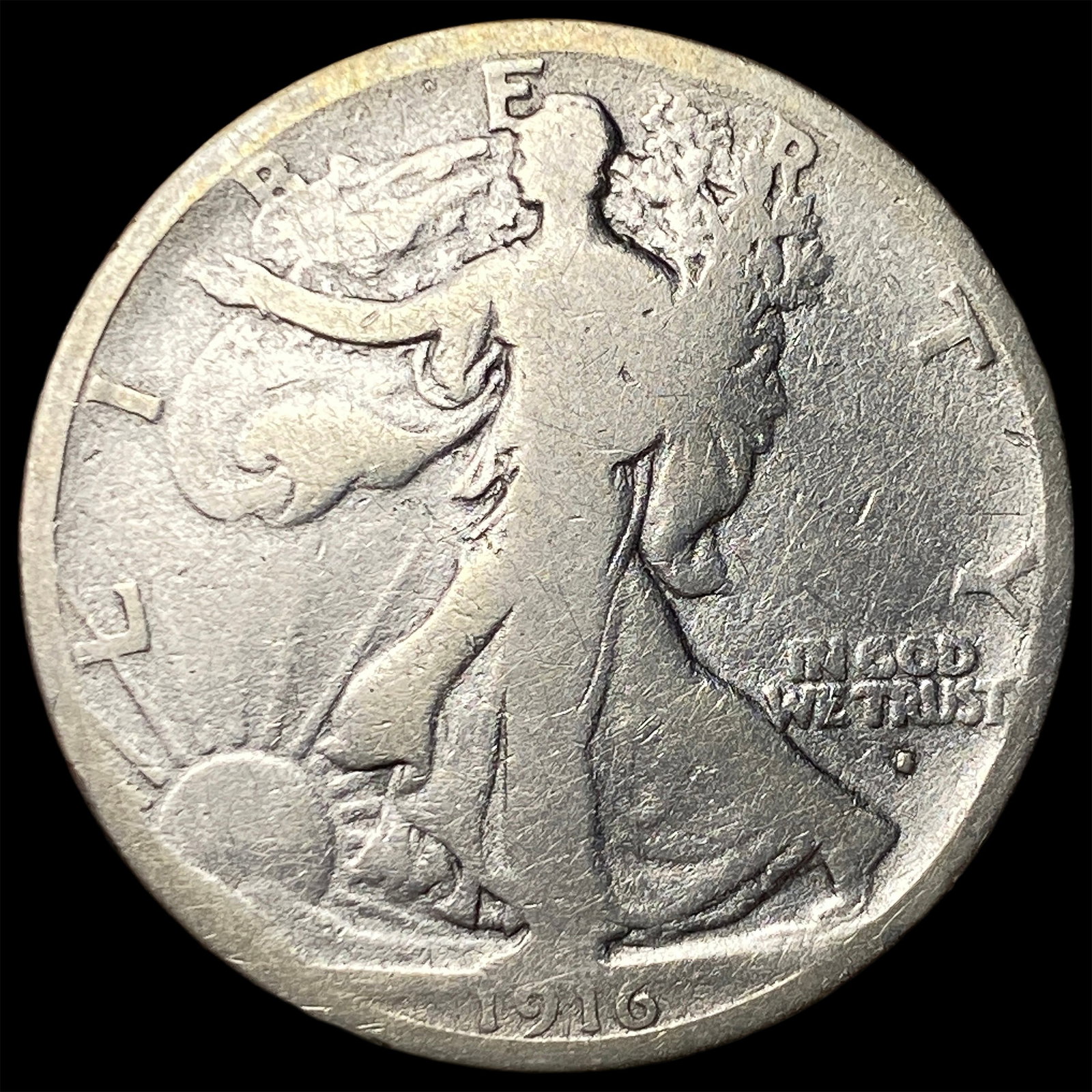 1916 Walking Liberty Half Dollar NICELY CIRCULATED (1 of 2)