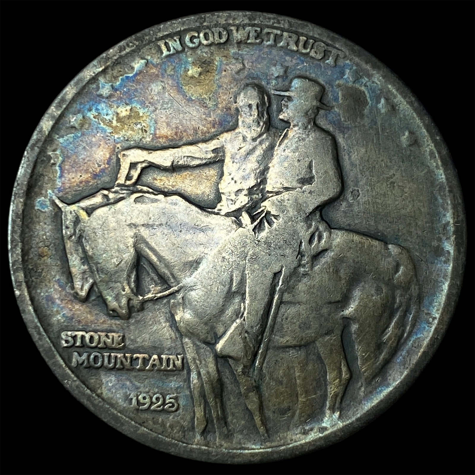 1925 Silver Stone Mountain Half Dollar NICELY CIRCULATED (1 of 2)