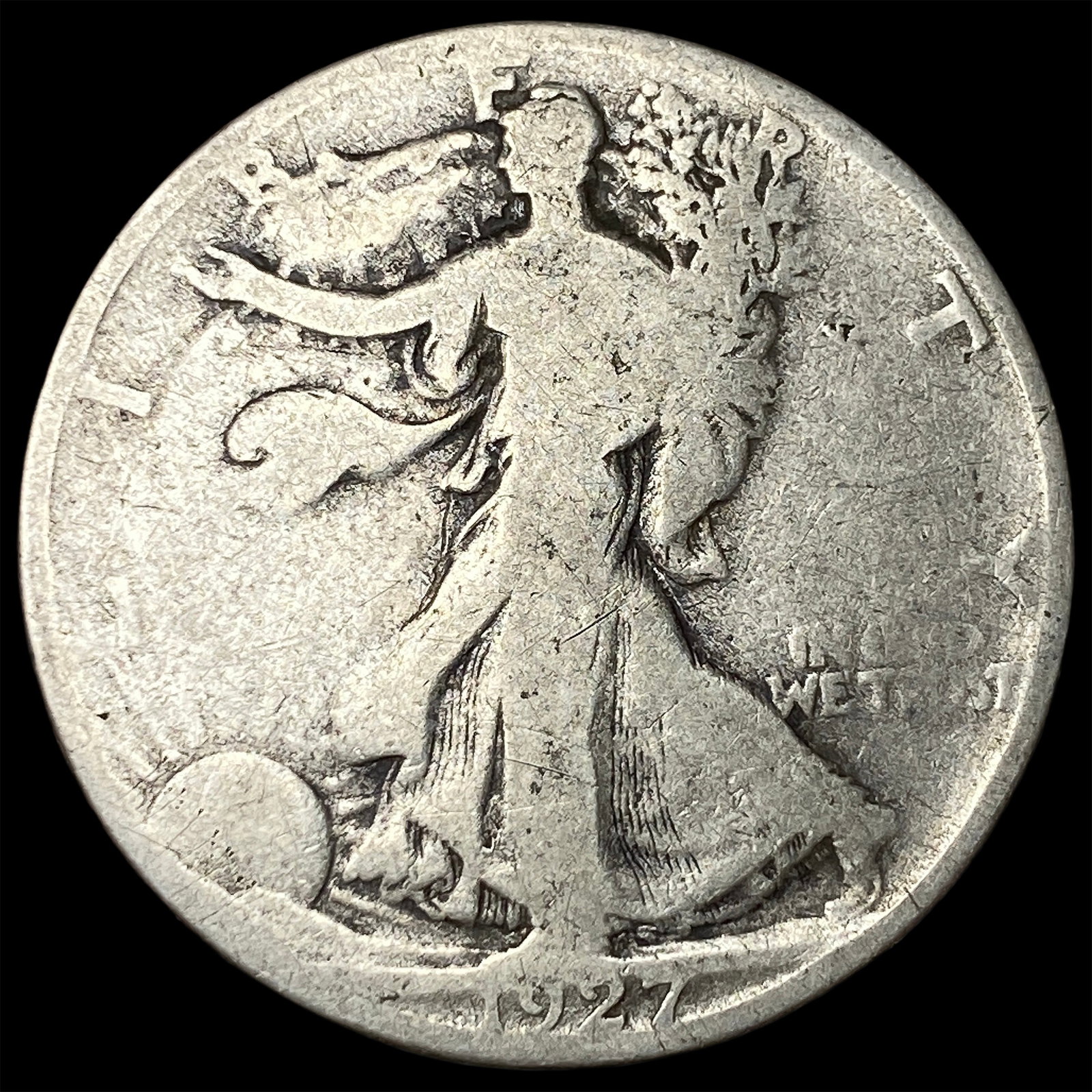 1927 Walking Liberty Half Dollar NICELY CIRCULATED (1 of 2)