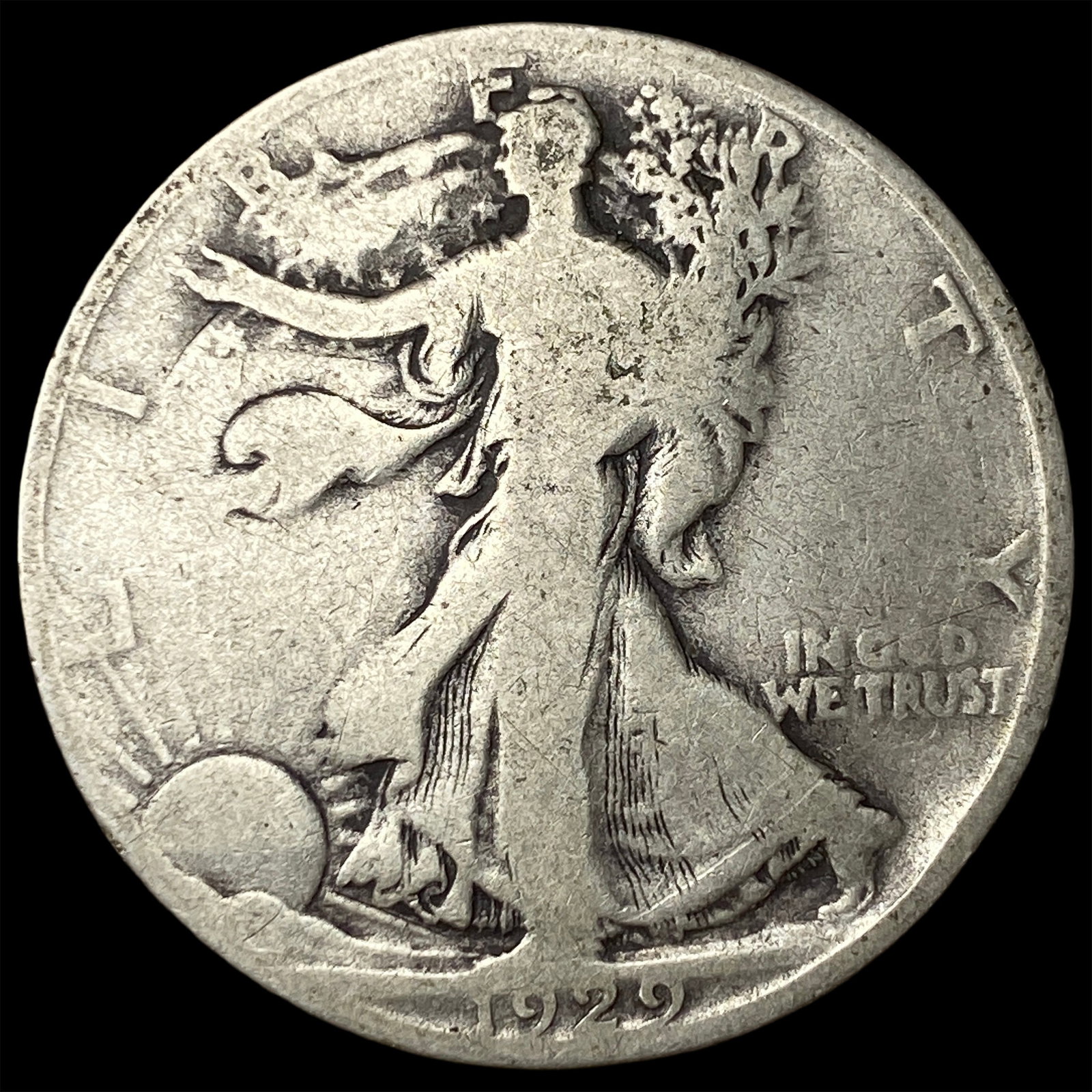 1929 Walking Liberty Half Dollar NICELY CIRCULATED (1 of 2)
