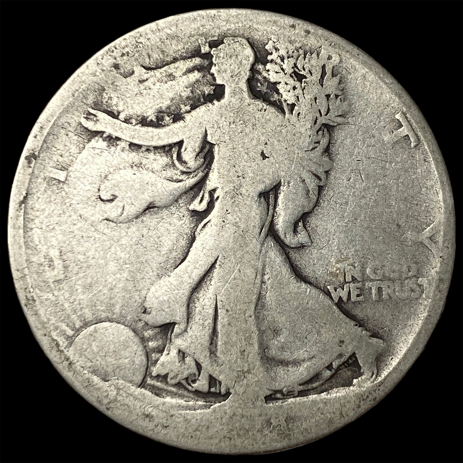 Walking Liberty Half Dollar 1917. NICELY CIRCULATED (1 of 2)