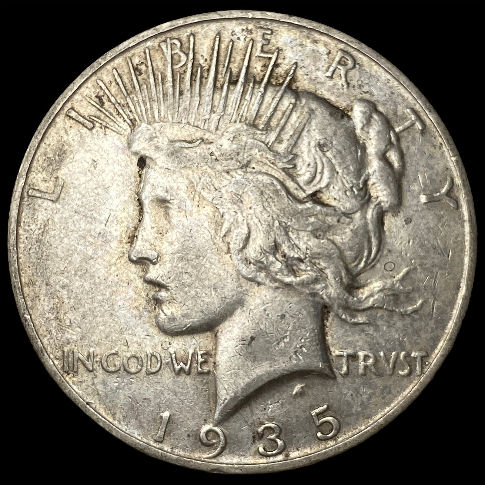 1935 Silver Peace Dollar LIGHTLY CIRCULATED: 1935 Silver Peace Dollar LIGHTLY CIRCULATED