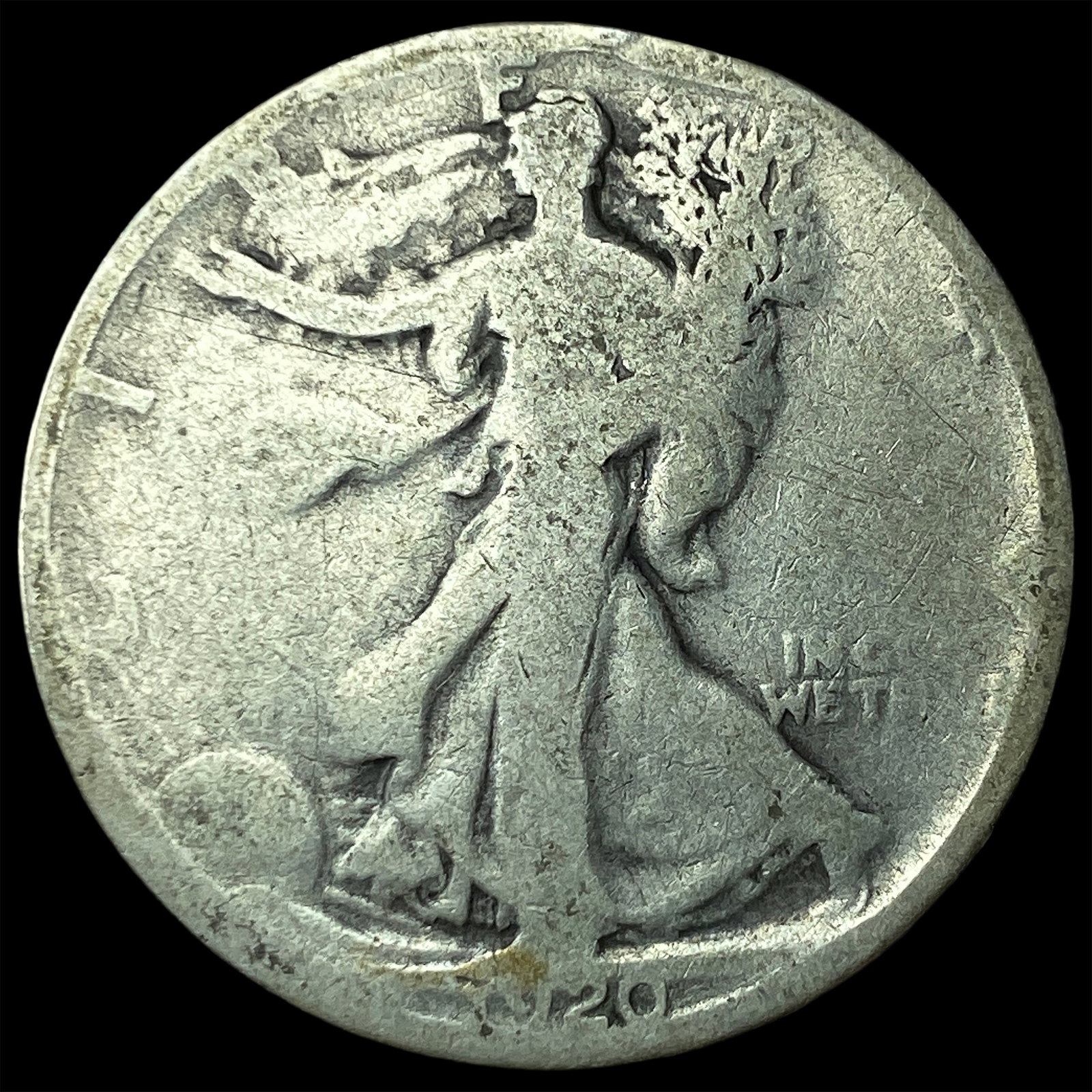 Walking Liberty Half Dollar 1917. NICELY CIRCULATED (1 of 2)