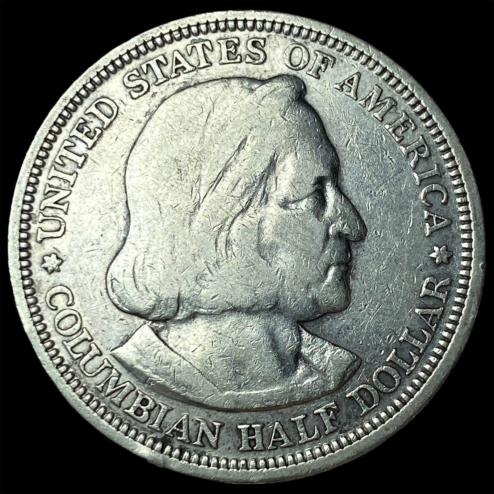 1892 Columbian Exposition Half Dollar NICELY CIRCULATED: 1892 Columbian Exposition Half Dollar NICELY CIRCULATED