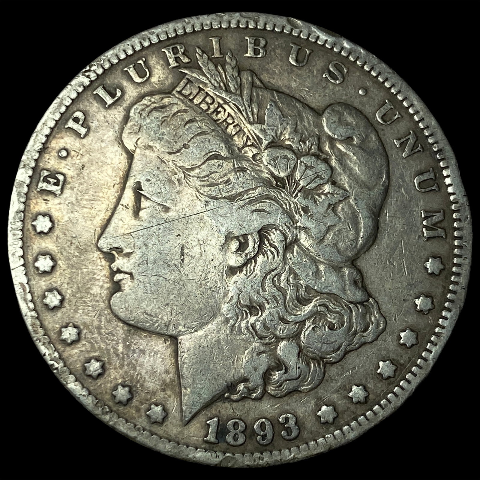 1893-CC Silver Morgan Dollar LIGHTLY CIRCULATED: 1893-CC Silver Morgan Dollar LIGHTLY CIRCULATED
