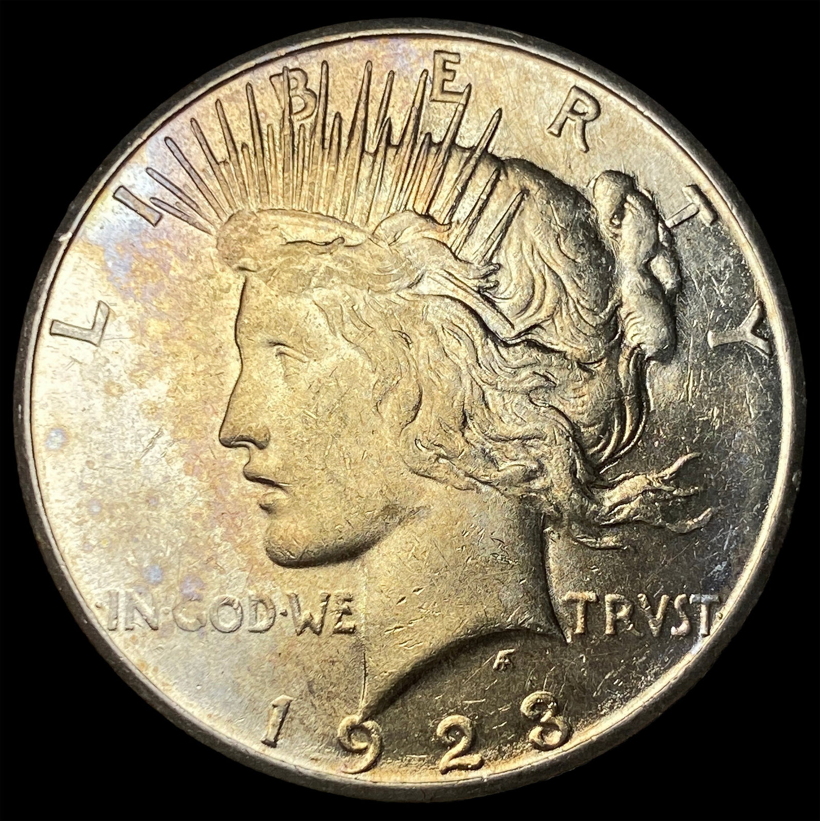 1923-S Silver Peace Dollar CHOICE AU: 1923-S Silver Peace Dollar CHOICE AU
