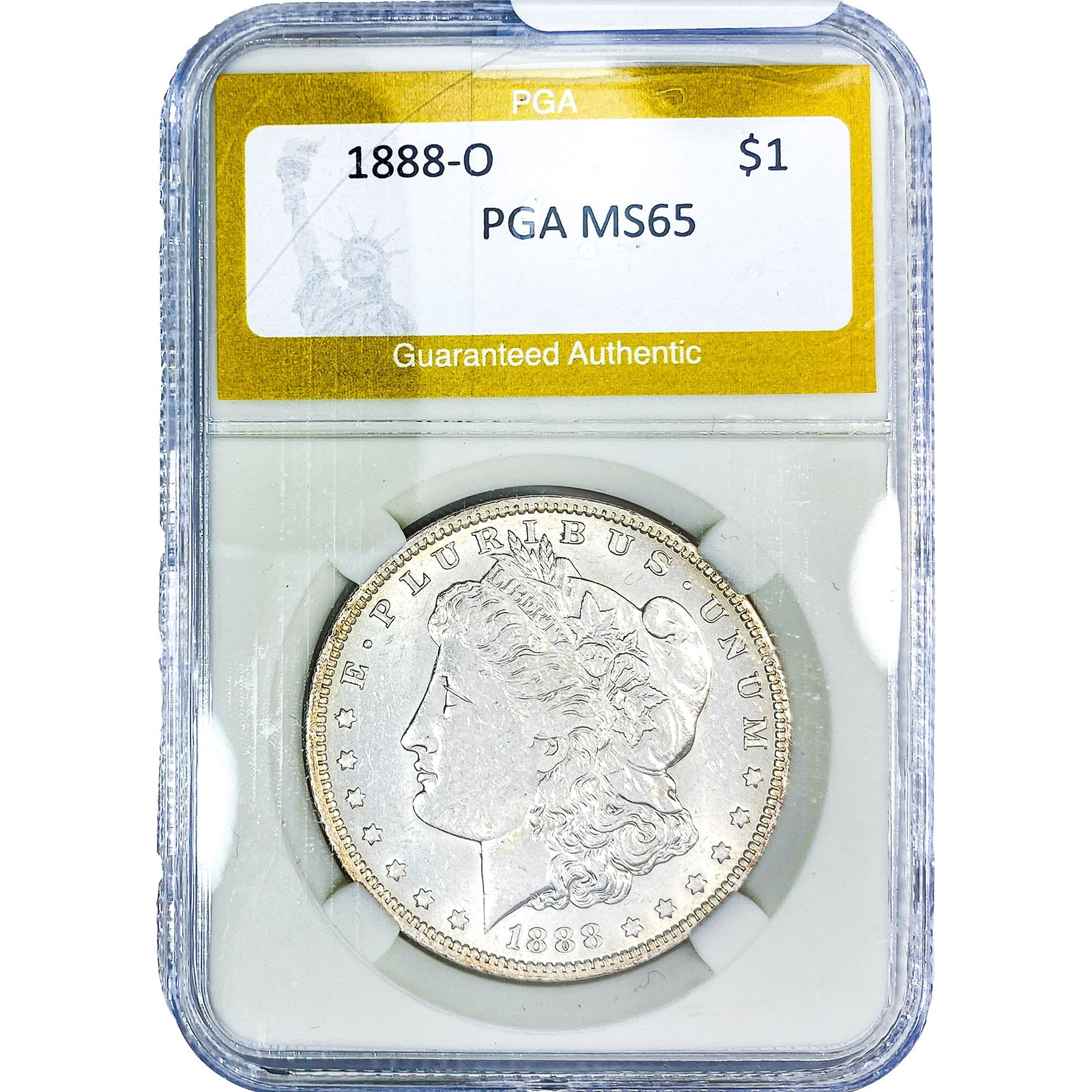 1888-O Morgan Silver Dollar PGA MS65: 1888-O Morgan Silver Dollar PGA MS65