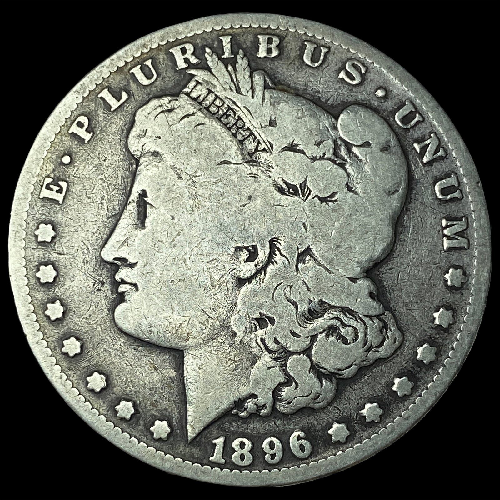 1896-S Silver Morgan Dollar NICELY CIRCULATED: 1896-S Silver Morgan Dollar NICELY CIRCULATED