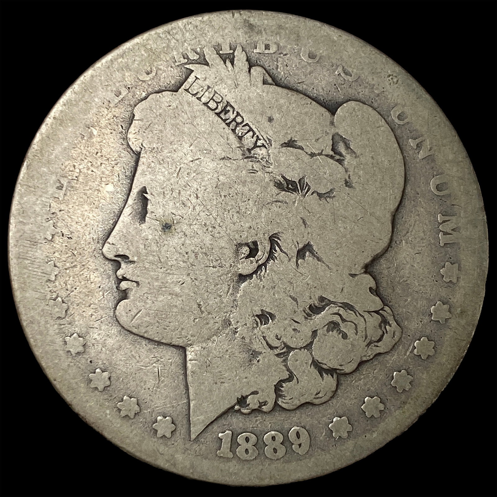1889-CC Silver Morgan Dollar NICELY CIRCULATED: 1889-CC Silver Morgan Dollar NICELY CIRCULATED