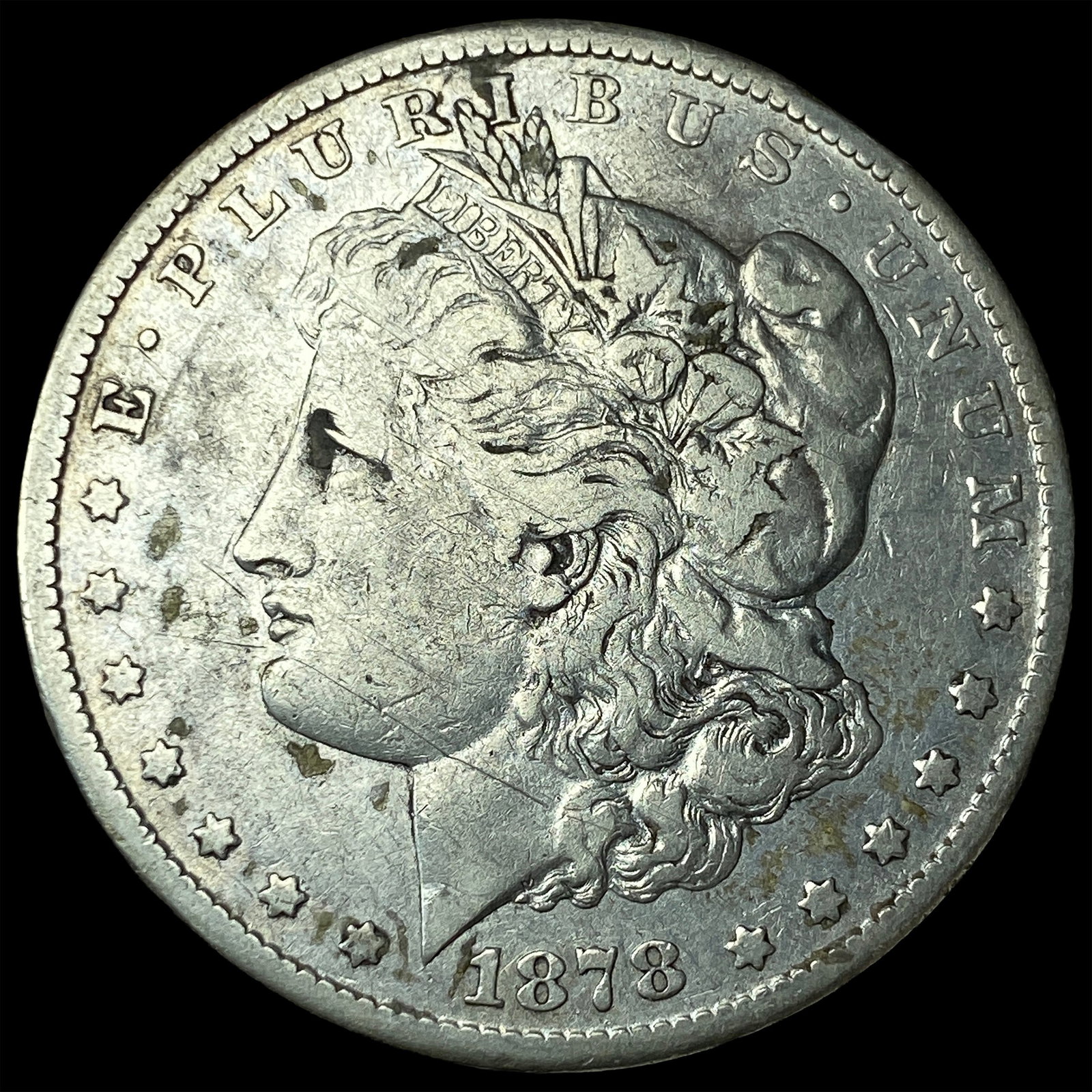 1878-S Silver Morgan Dollar NEARLY UNCIRCULATED: 1878-S Silver Morgan Dollar NEARLY UNCIRCULATED