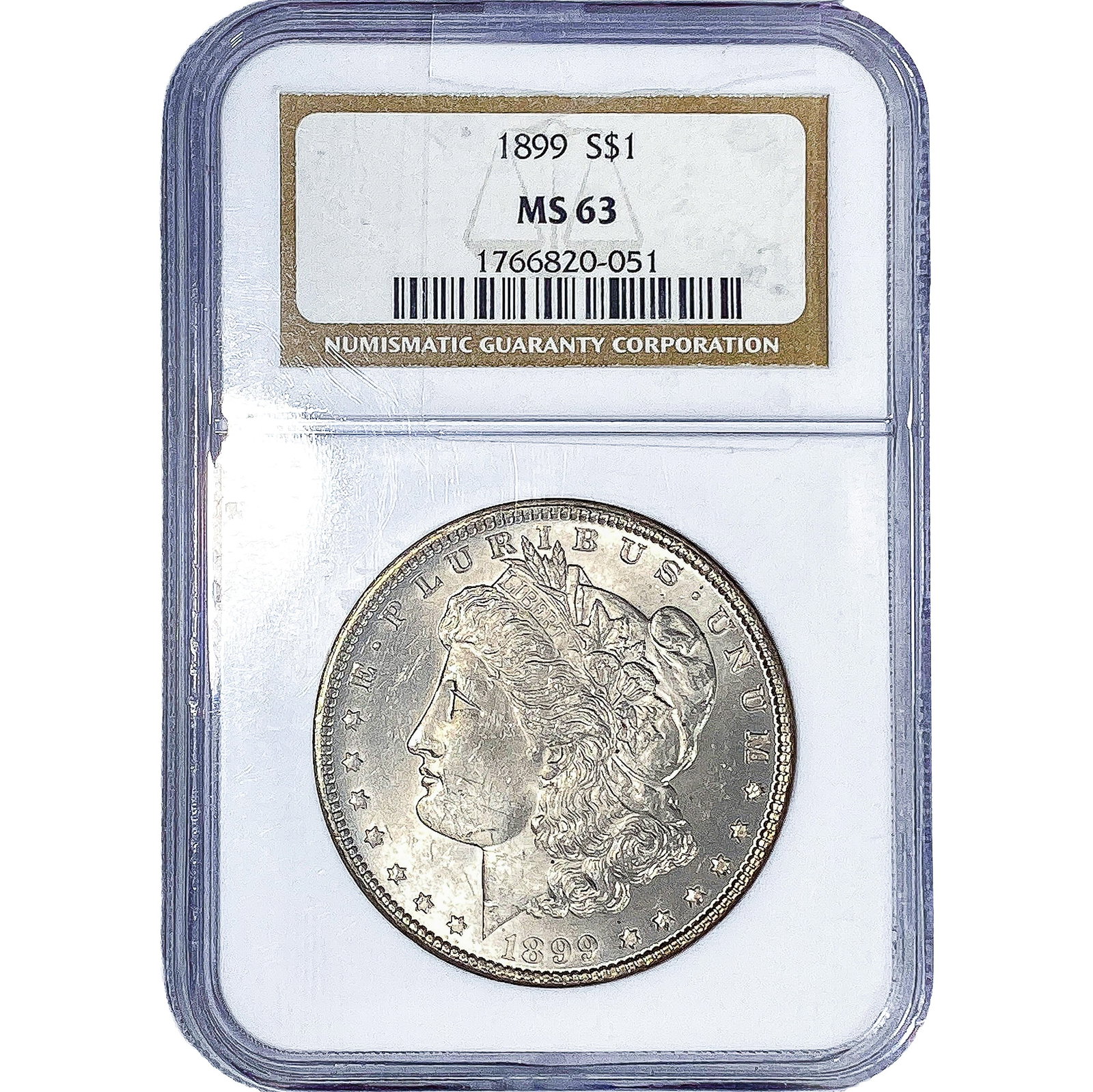 1899 Morgan Silver Dollar NGC MS63: 1899 Morgan Silver Dollar NGC MS63