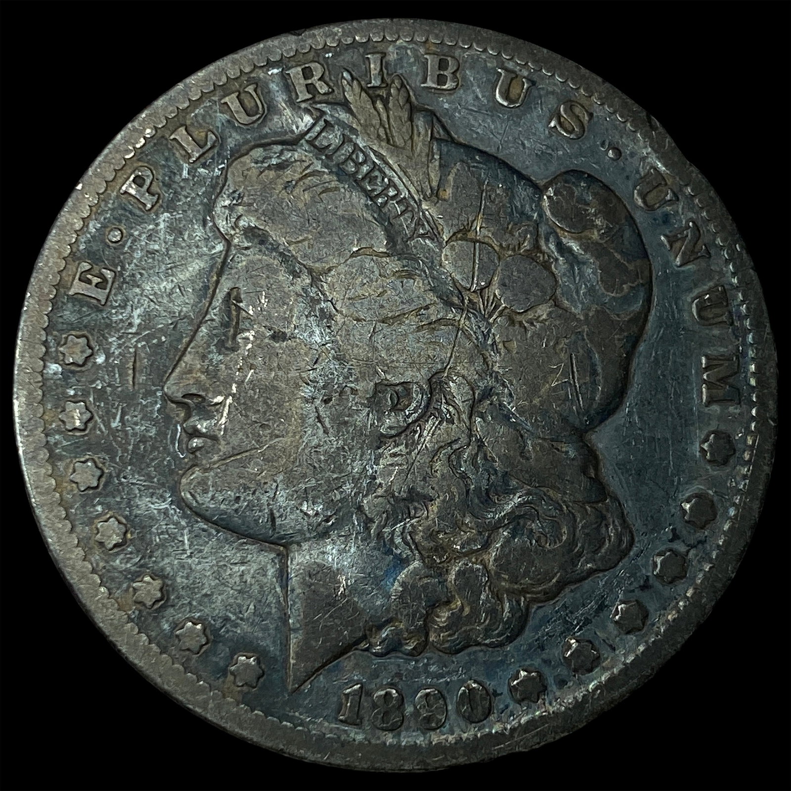 1890-CC Silver Morgan Dollar NICELY CIRCULATED: 1890-CC Silver Morgan Dollar NICELY CIRCULATED