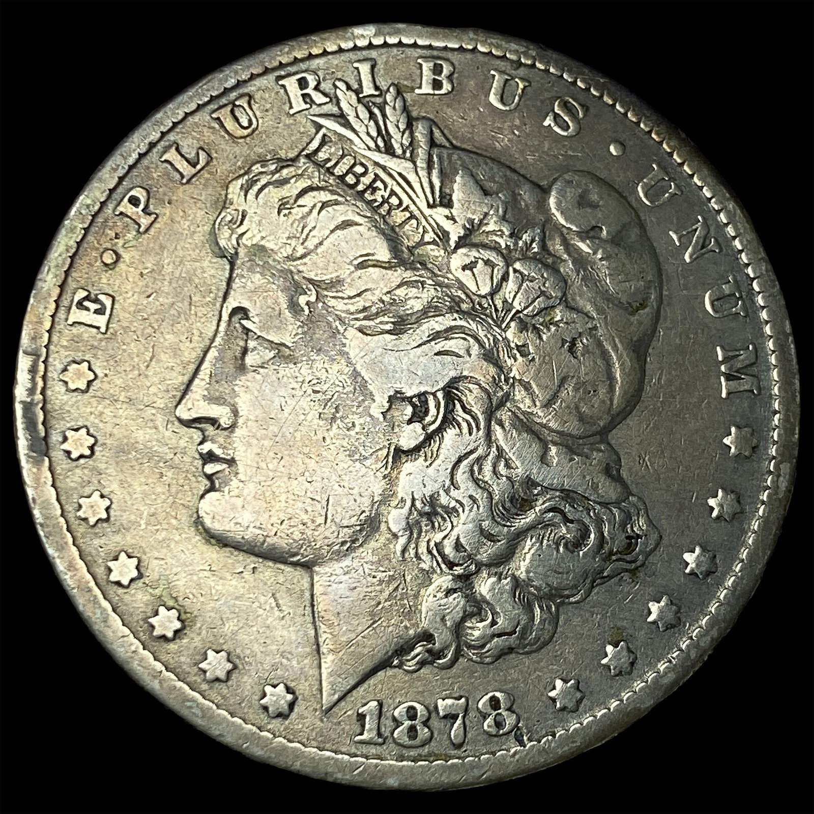 1878 Silver Morgan Dollar LIGHTLY CIRCULATED: 1878 Silver Morgan Dollar LIGHTLY CIRCULATED