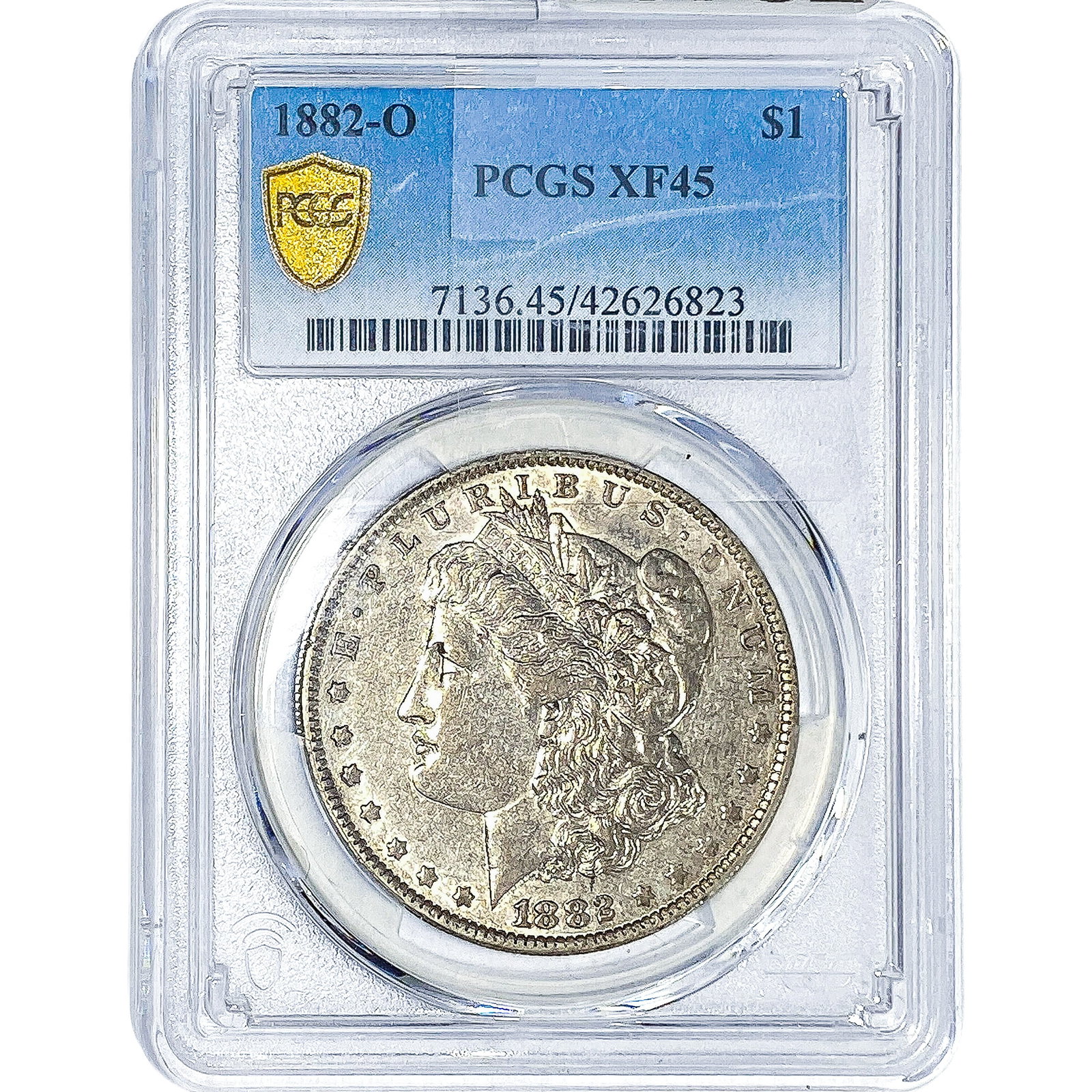 1882-O Morgan Silver Dollar PCGS XF45: 1882-O Morgan Silver Dollar PCGS XF45
